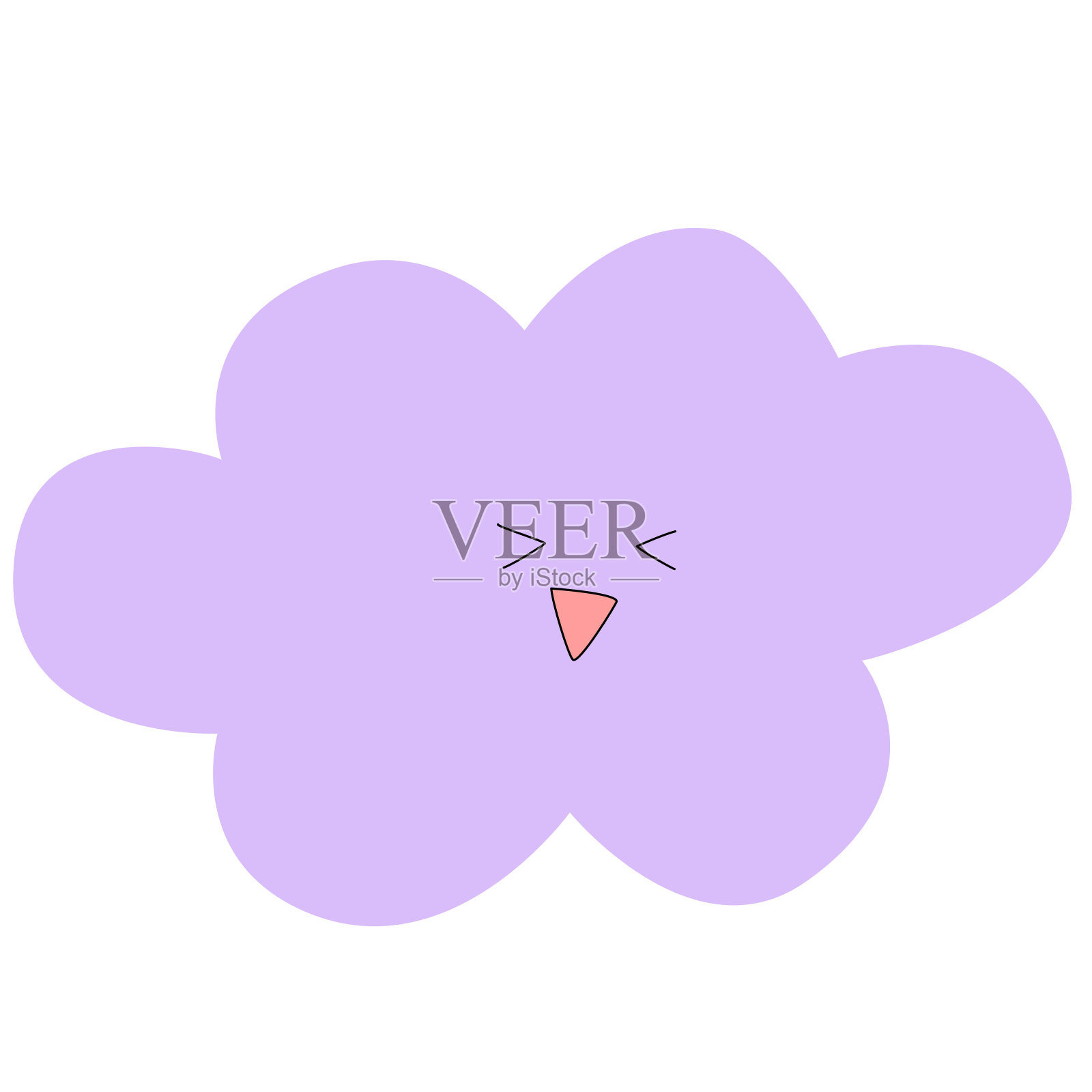 云紫矢量插画图片素材