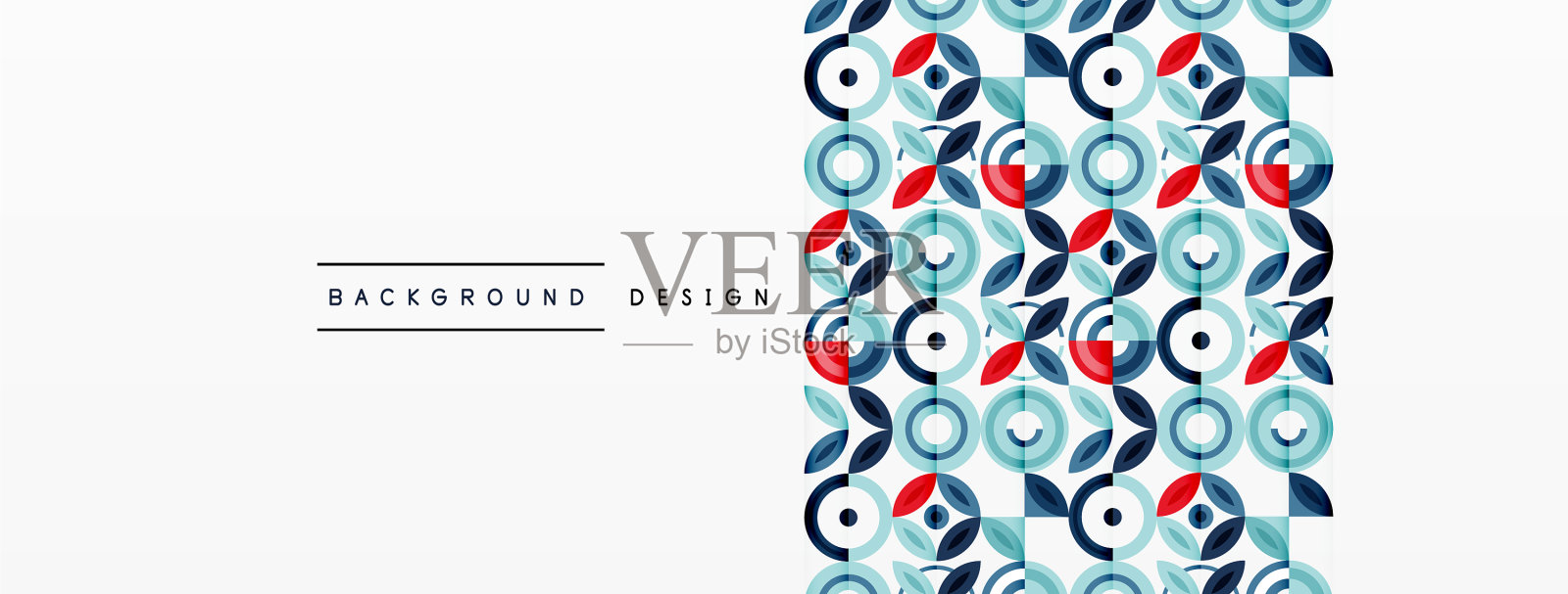 彩色圆形抽象背景模板插画图片素材