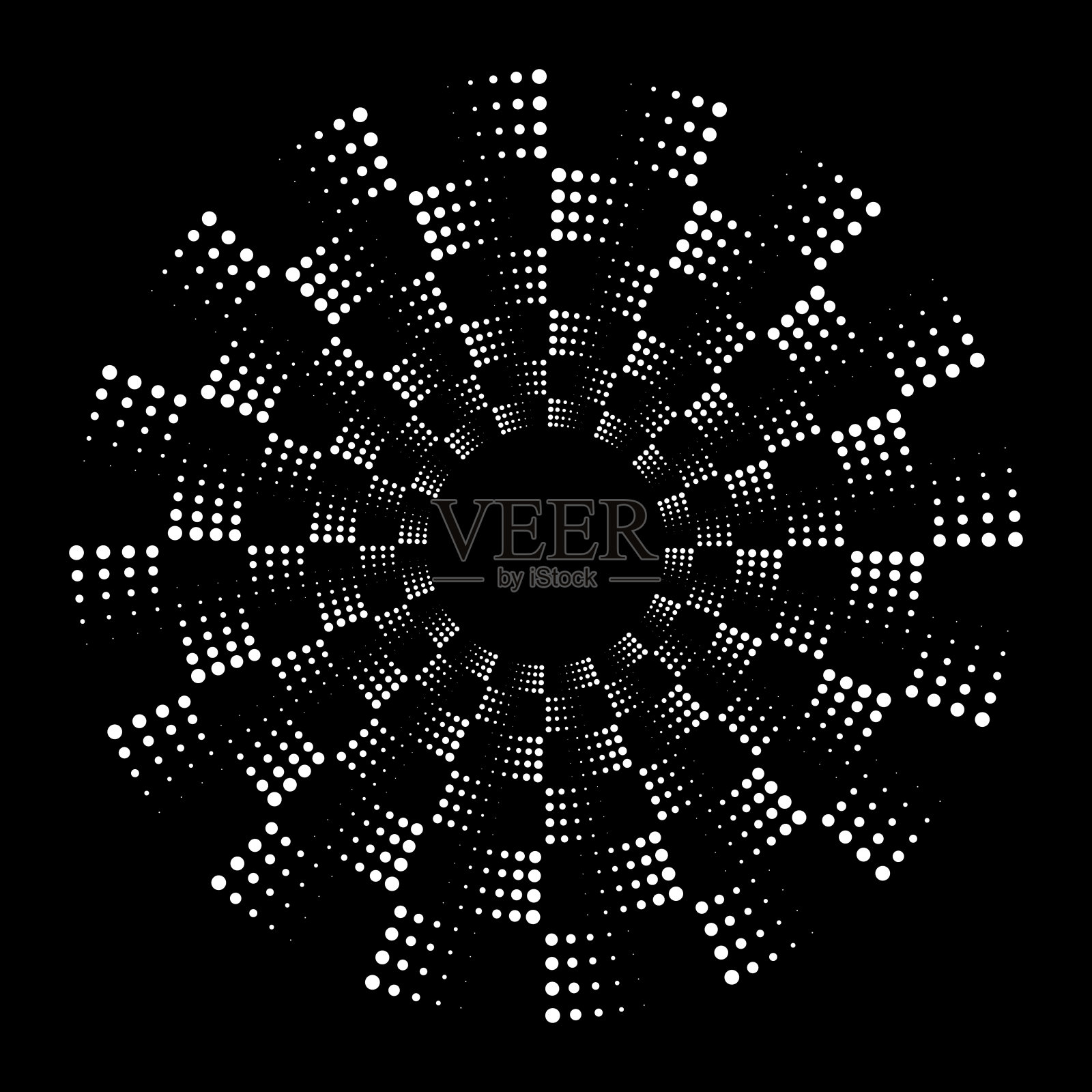 检查切片轨道由双色圆点组成的切片插画图片素材