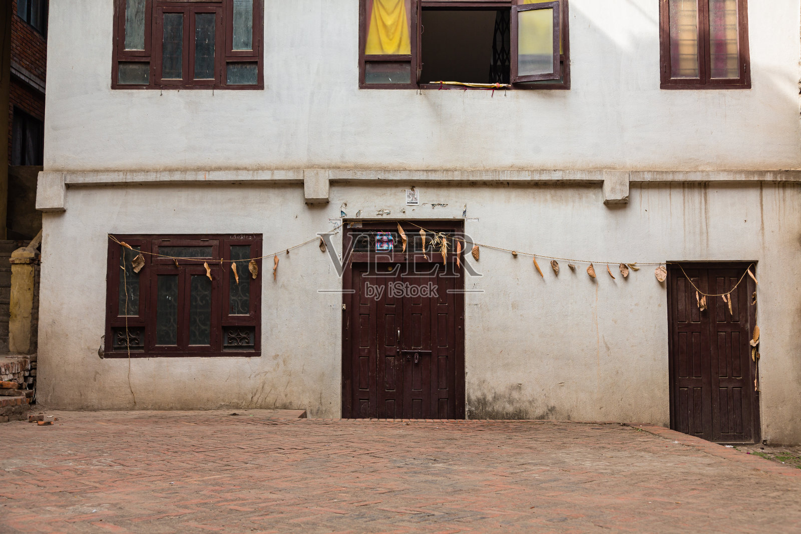 尼泊尔帕坦古城的城市景观照片摄影图片