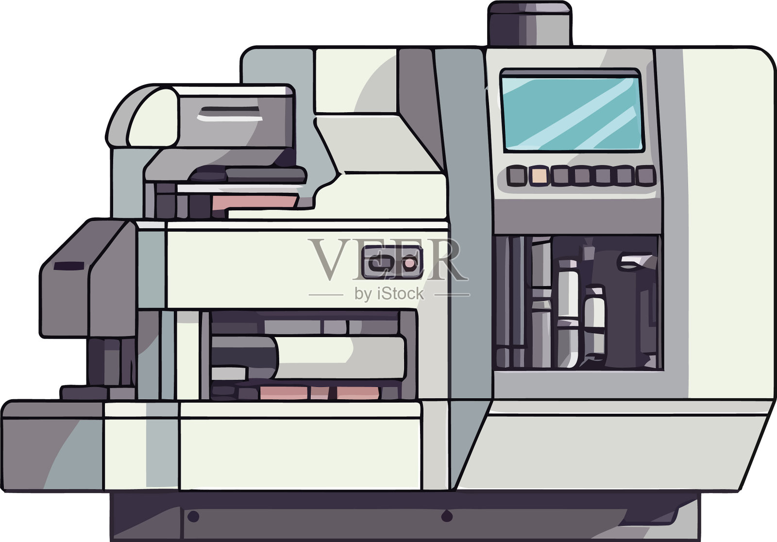 现代打印机设计设计元素图片