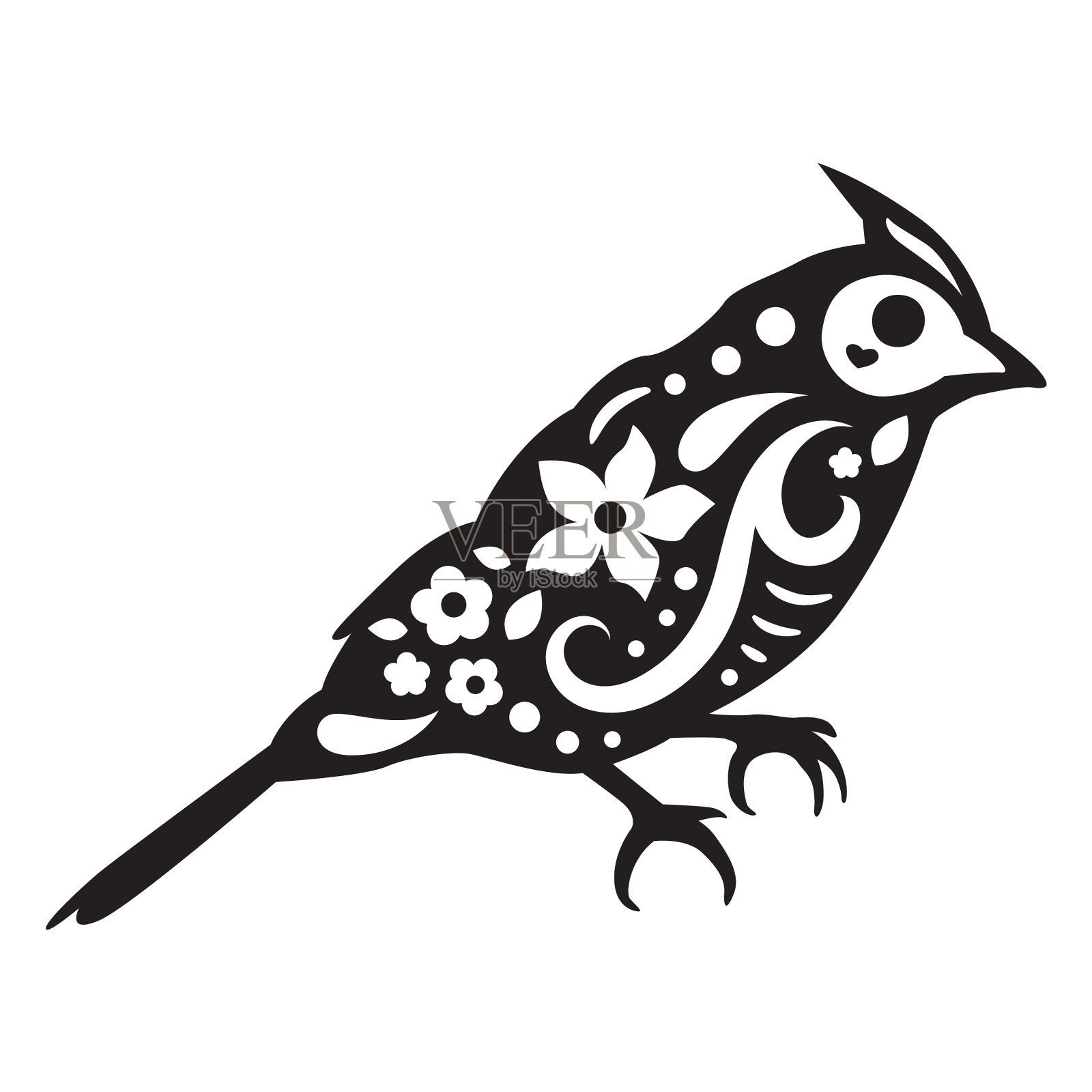 剪金丝雀头骨设计元素图片