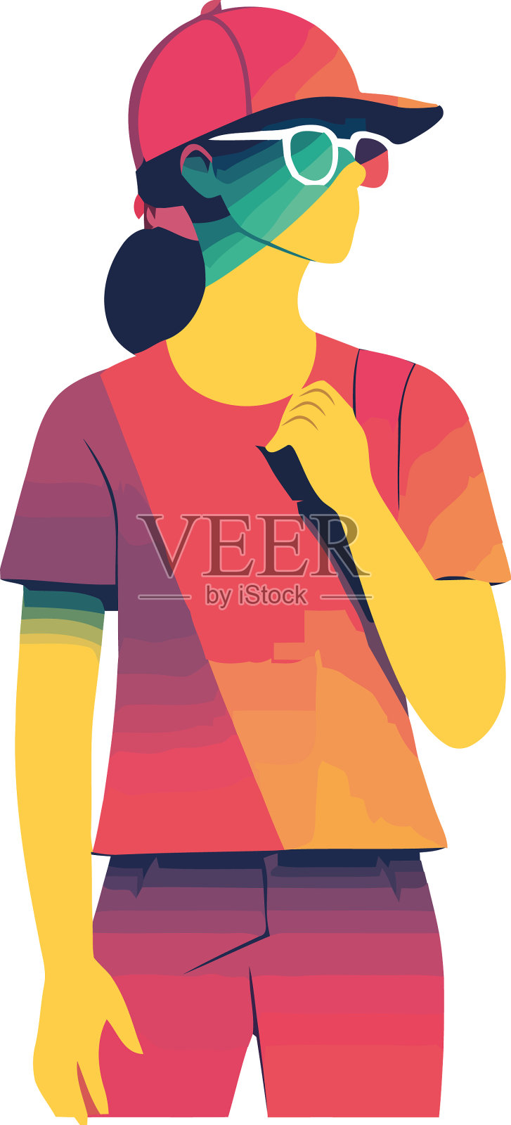 多色女人设计元素图片