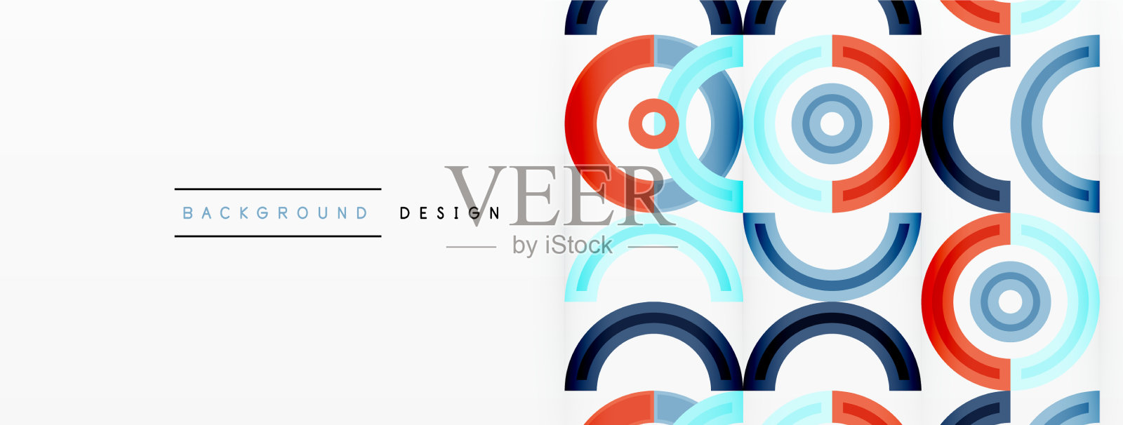 圆圈以网格的形式排列插画图片素材