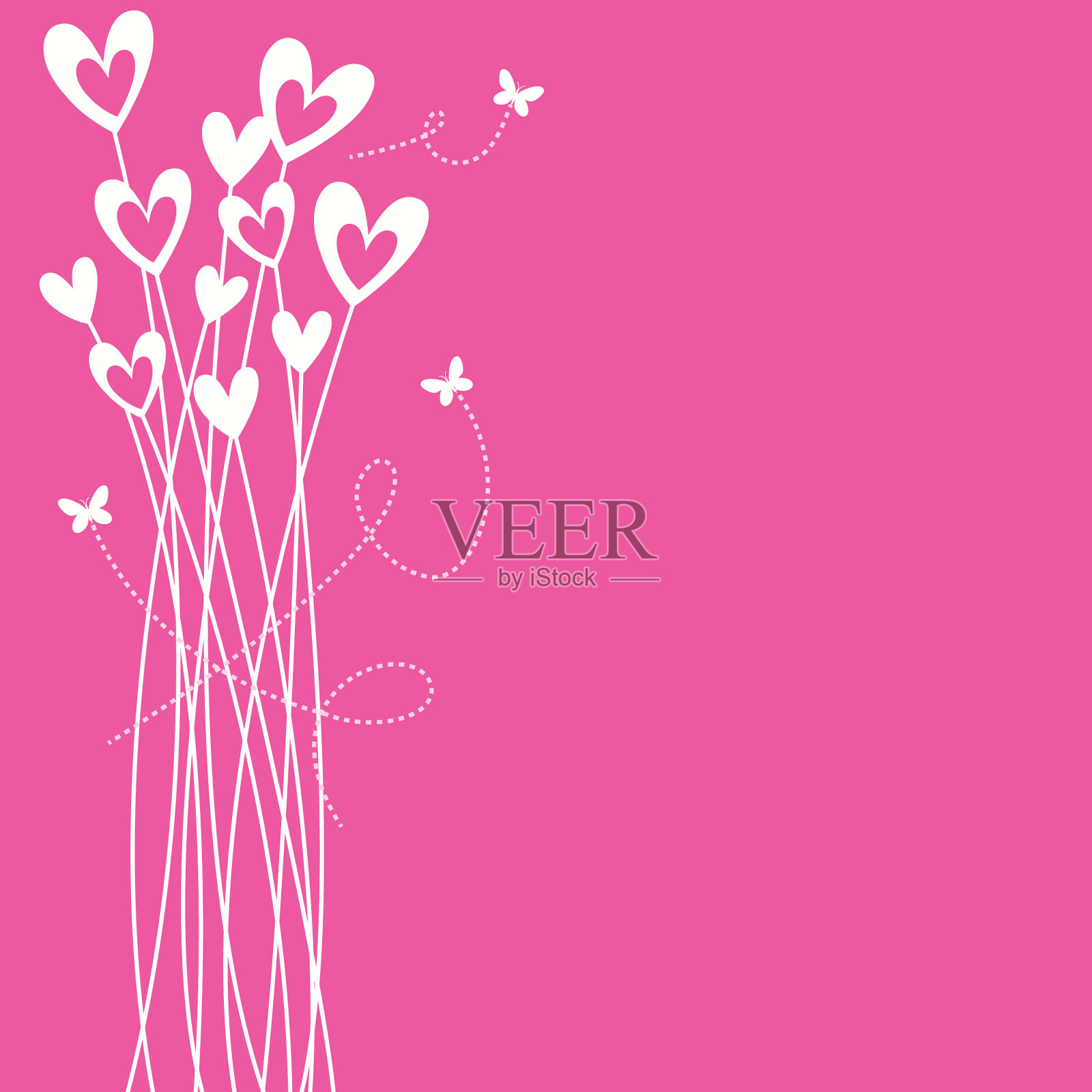 情人节的背景。插画图片素材