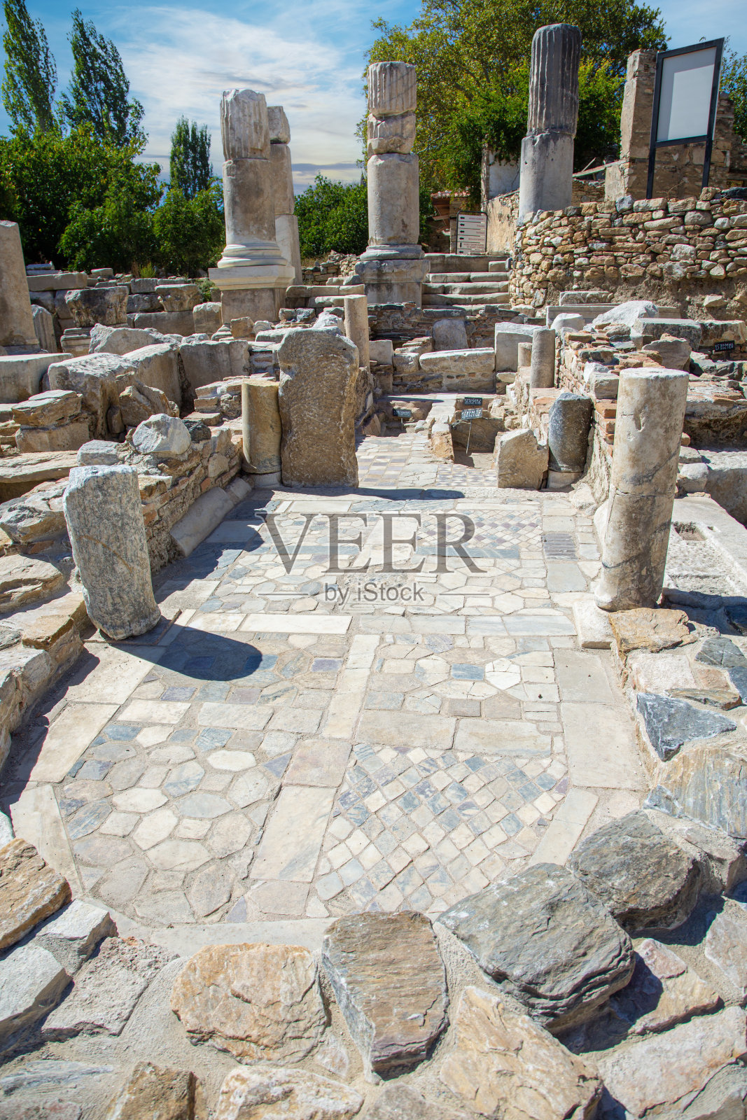 位于土耳其Muğla的Stratonikeia古城。照片摄影图片