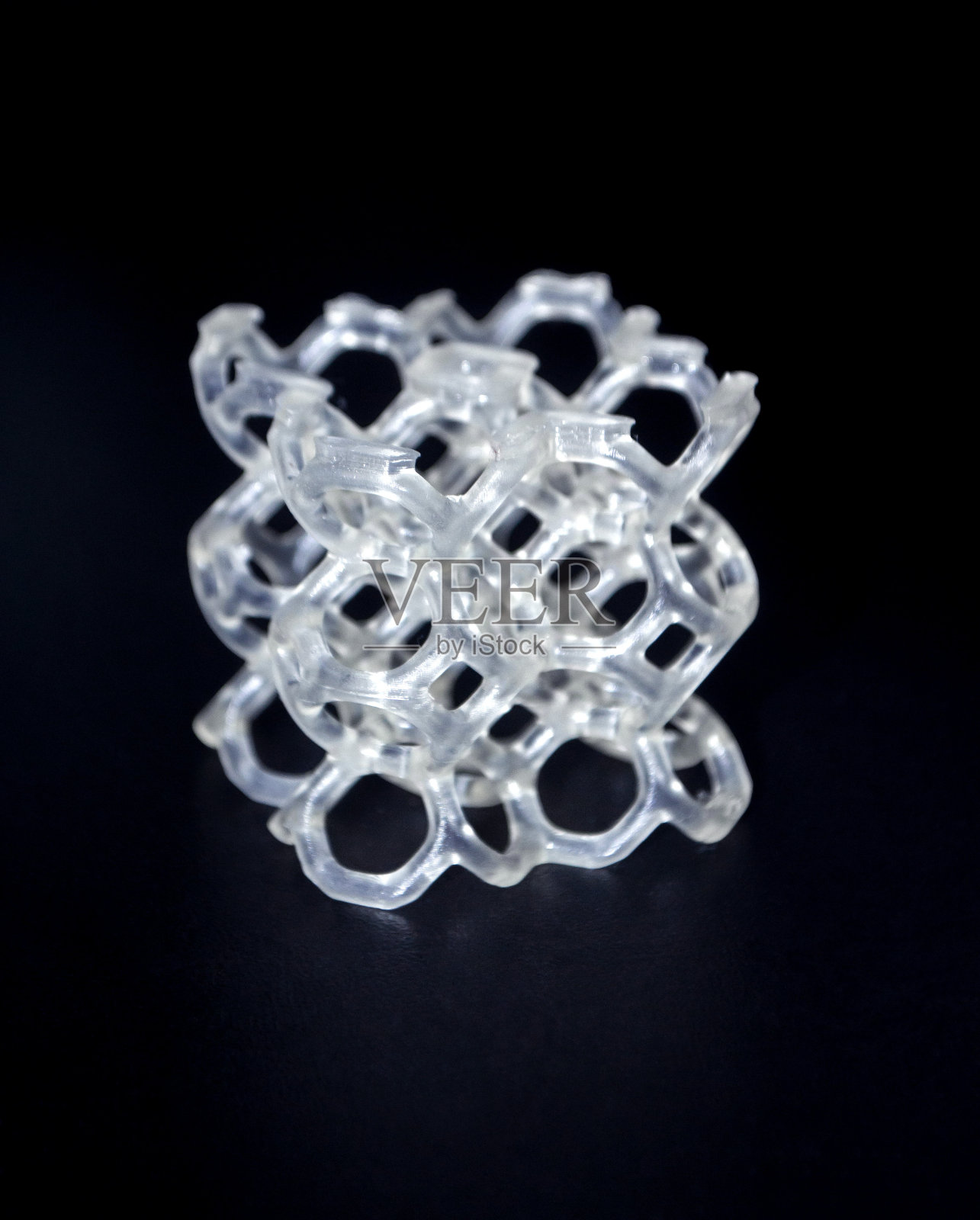 3D打印机特写打印抽象模型物体光敏聚合物照片摄影图片