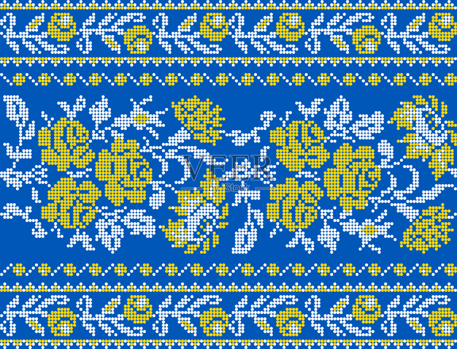 矢量插图乌克兰装饰民族风格，身份，vyshyvanka，刺绣印刷服装，网站，横幅插画图片素材