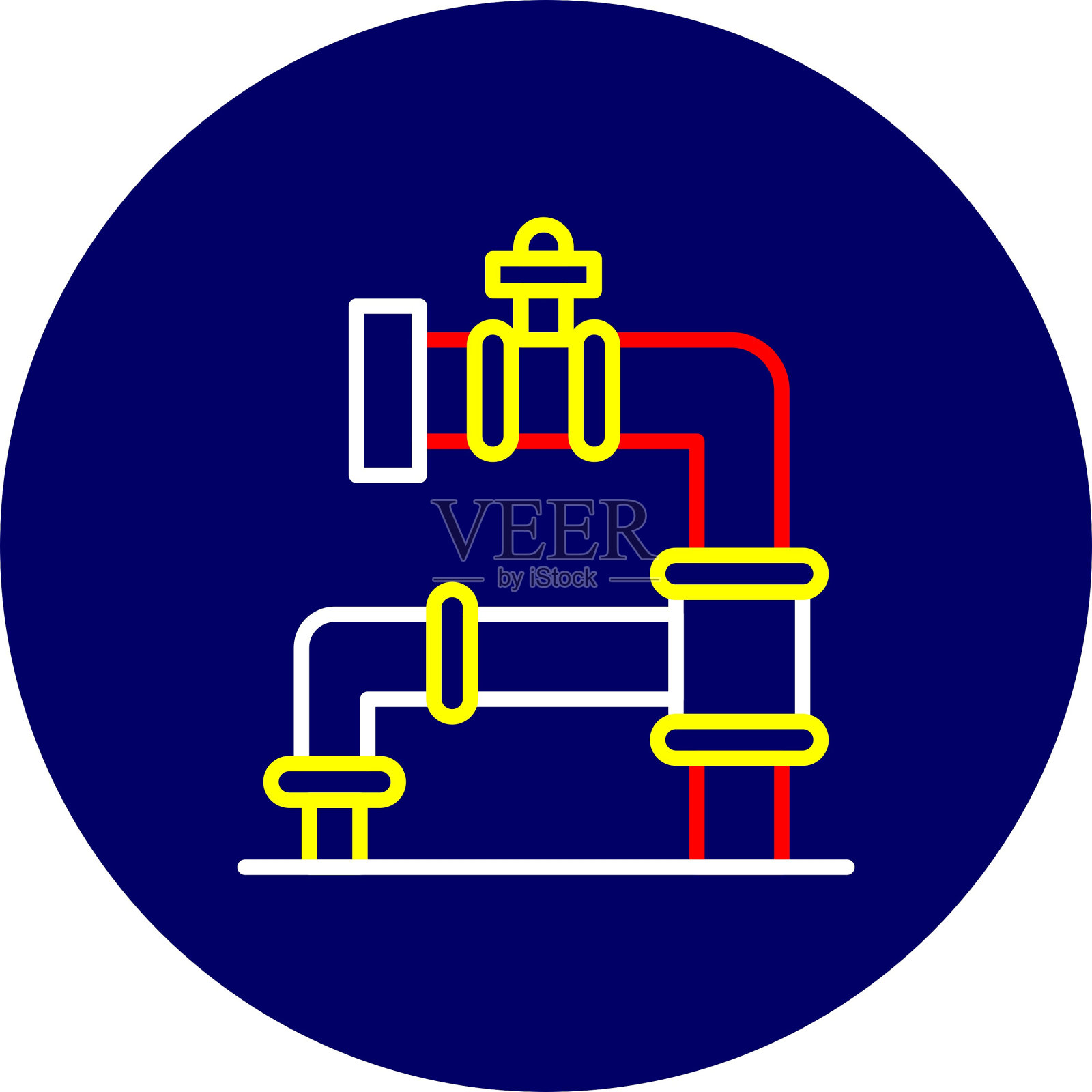 管道的图标插画图片素材