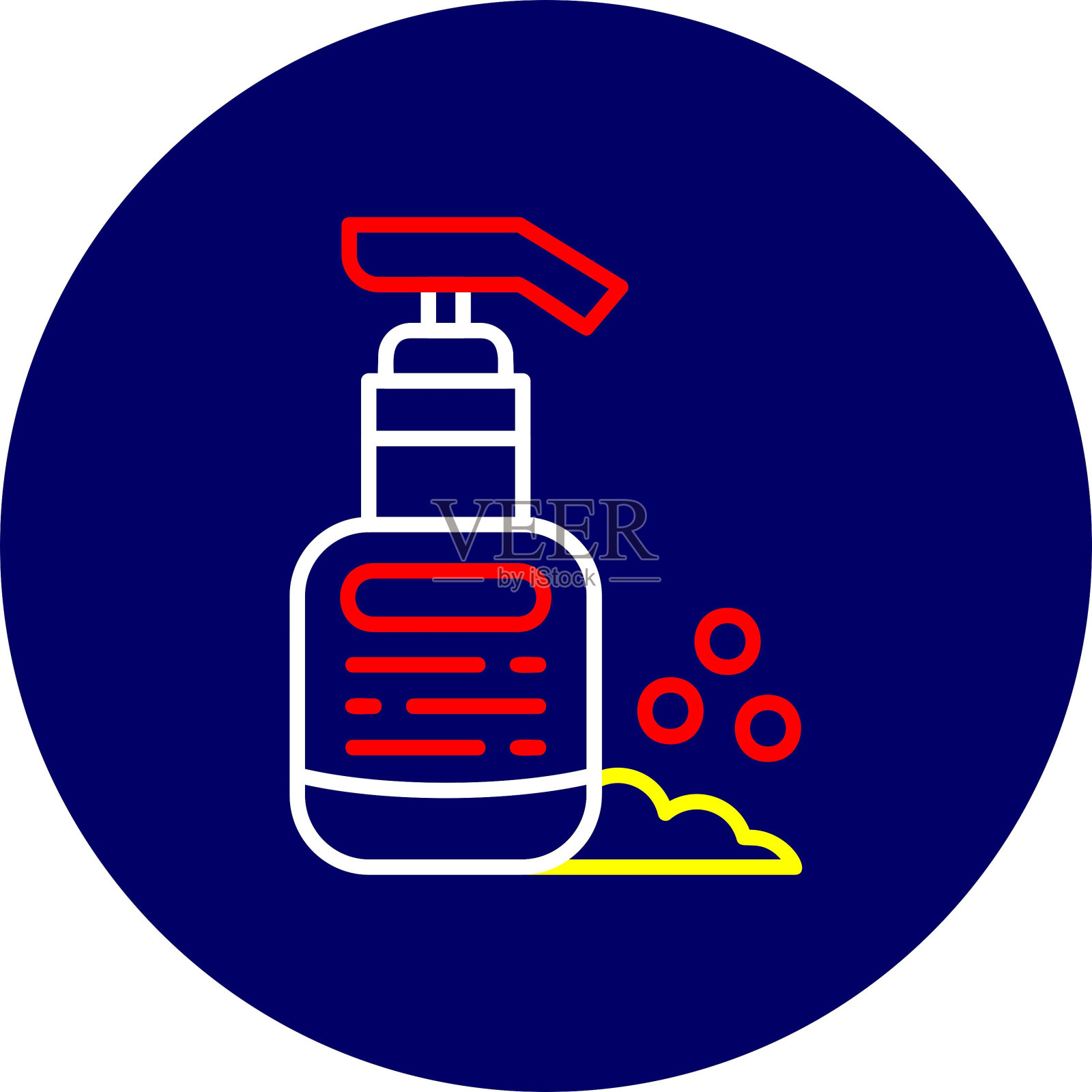 洗发水的图标插画图片素材