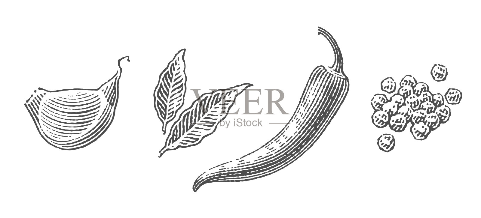 香料。插画图片素材