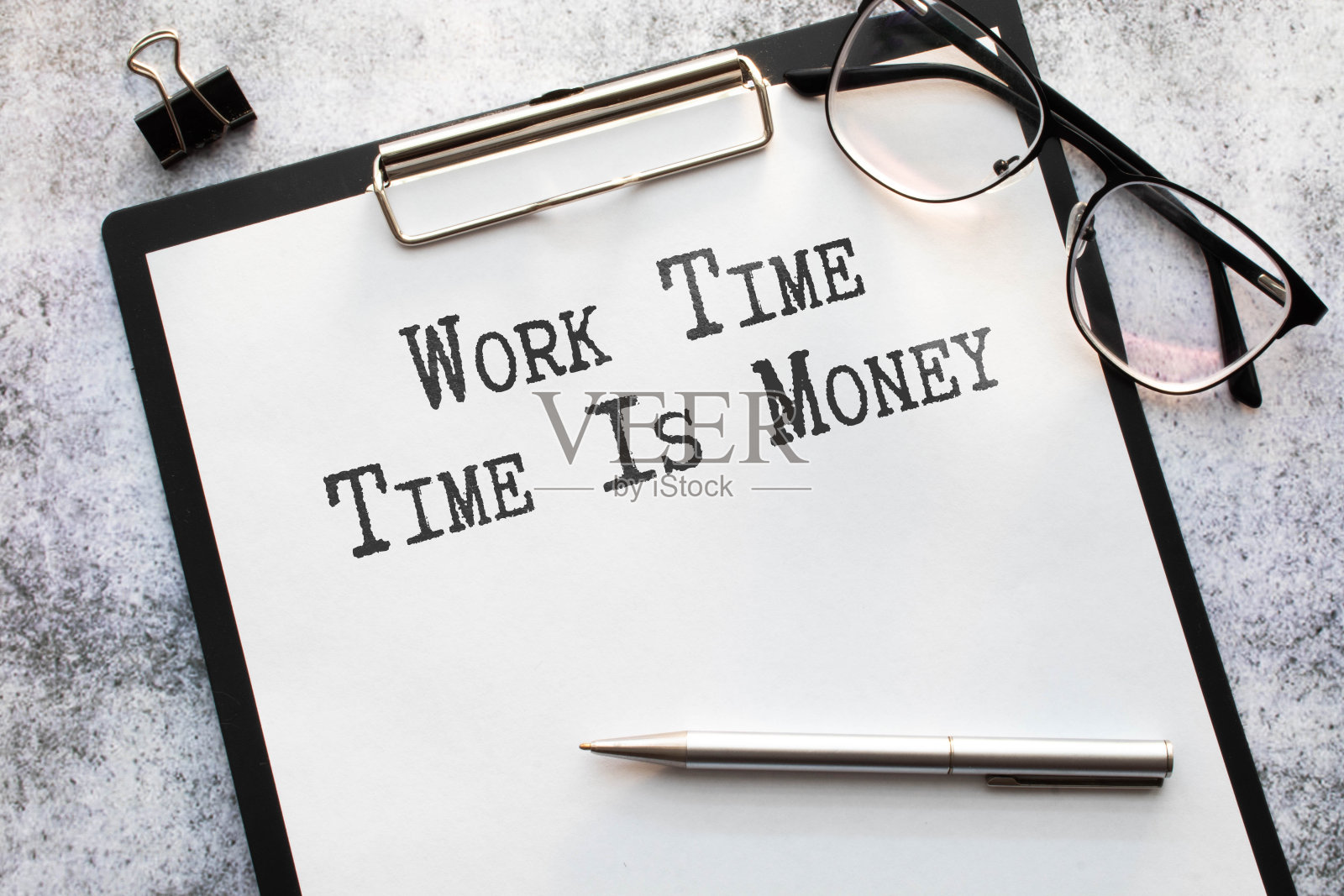 工作时间时间就是金钱，经营理念。照片摄影图片