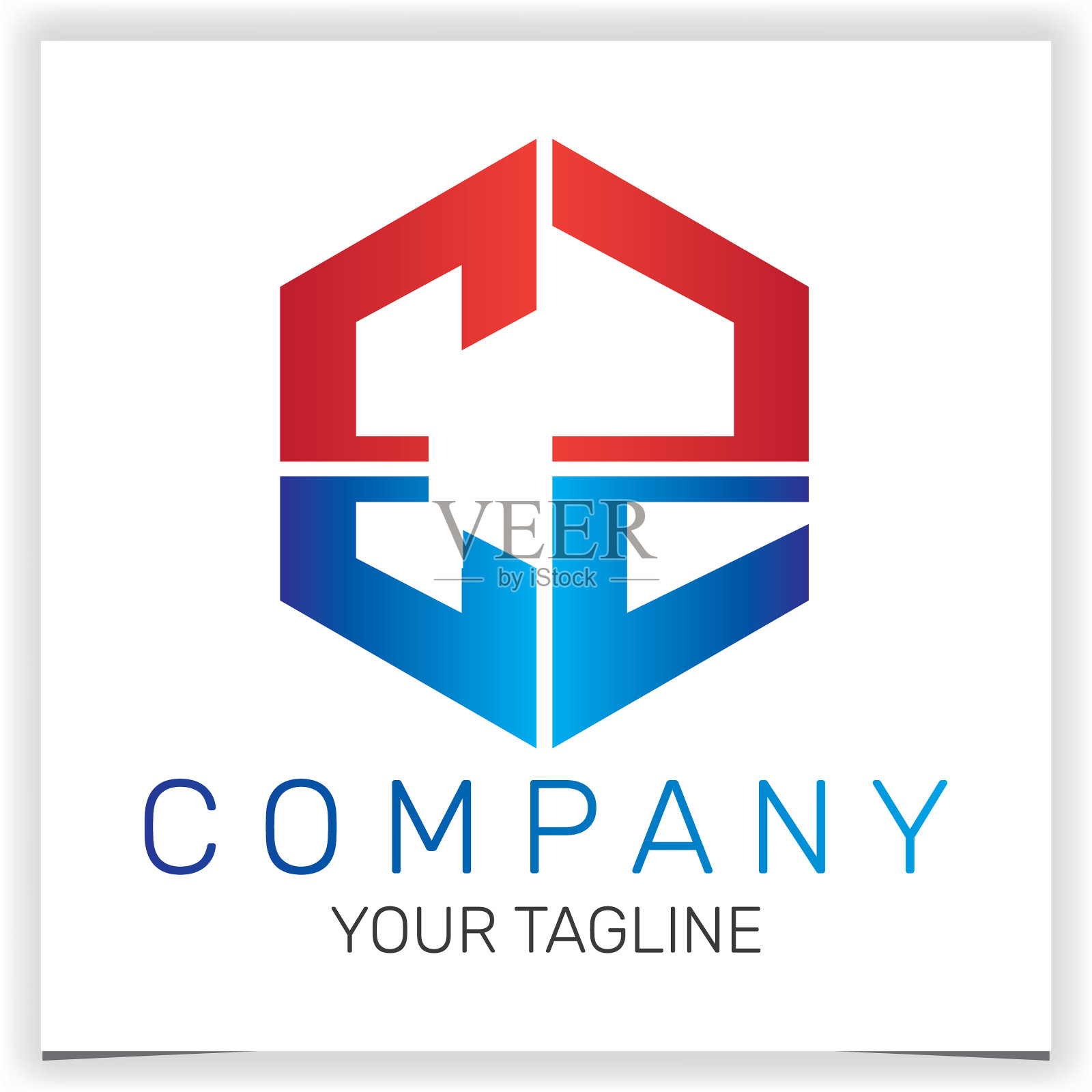 字母ez初始六边形标志图标溢价插画图片素材