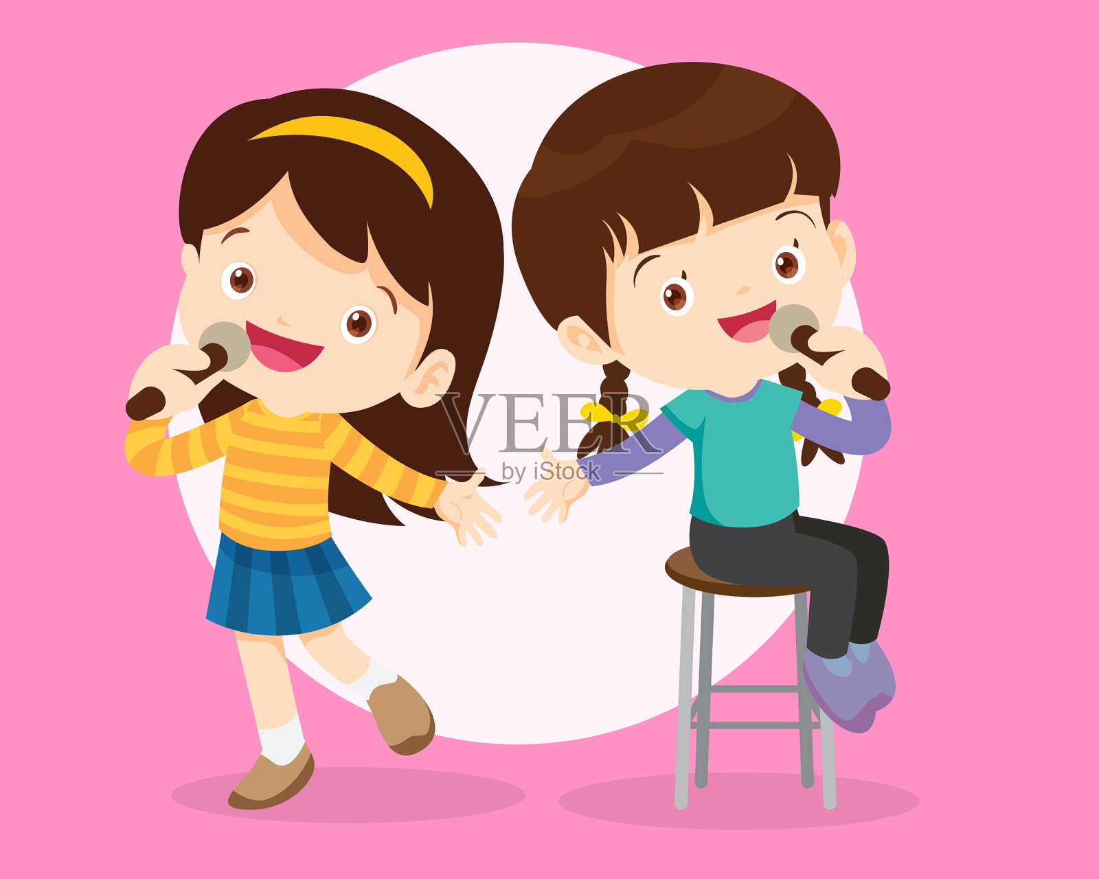 音乐儿童游戏音乐理念的音乐学校插画图片素材