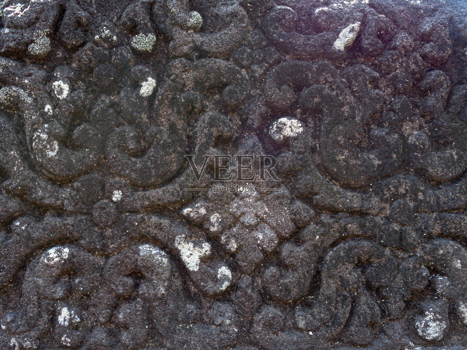 卡拉桑寺的安山岩浮雕照片摄影图片