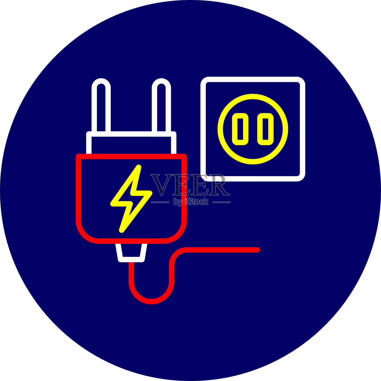 插头图标插画图片素材