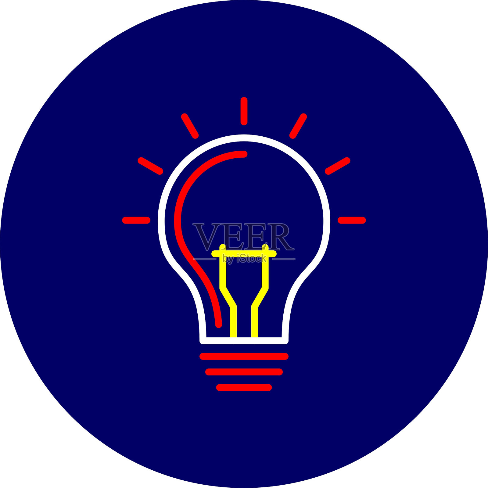 大灯图标插画图片素材