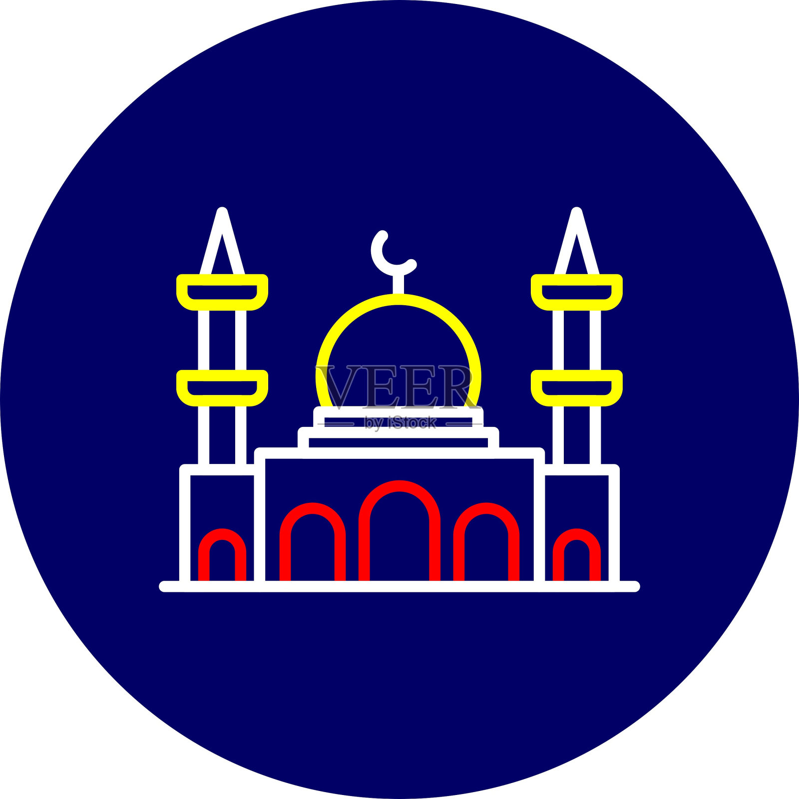 清真寺的图标插画图片素材