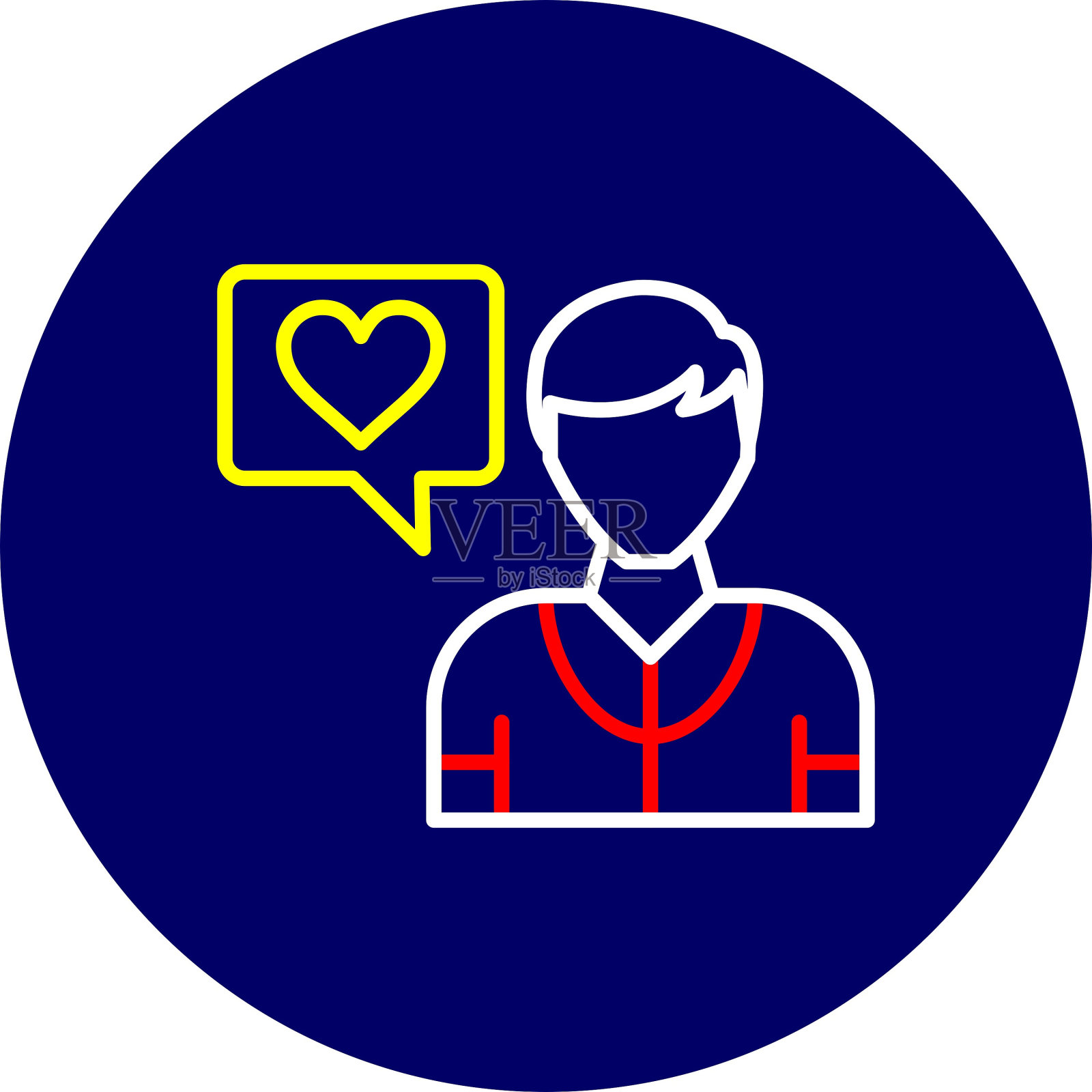 男人的偶像插画图片素材