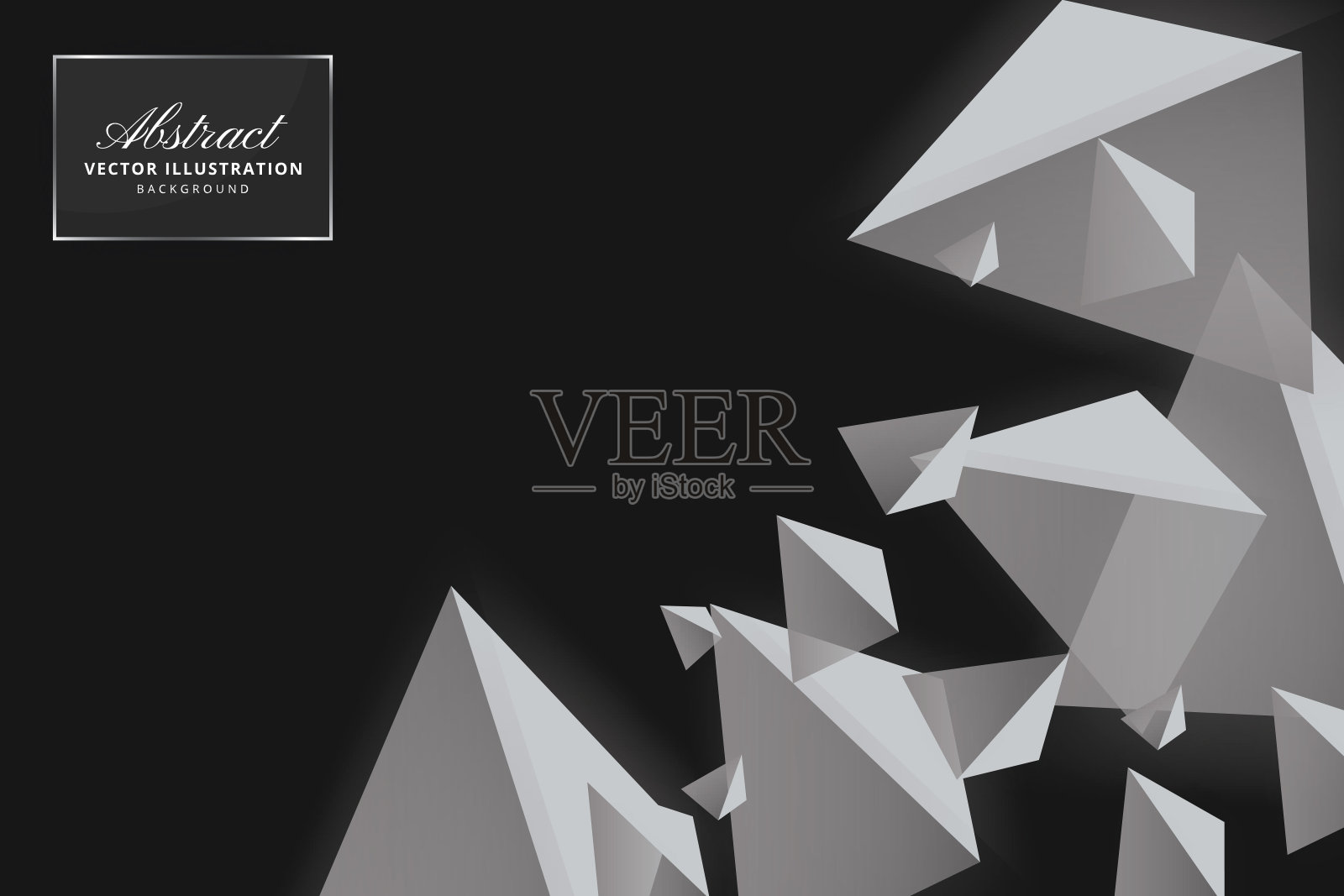 抽象多边形三角形背景插画图片素材