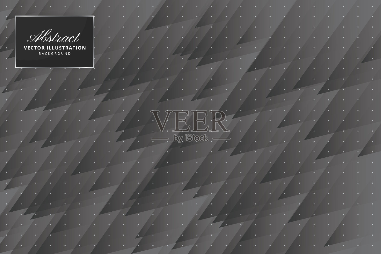 抽象多边形三角形黑色和白色背景插画图片素材