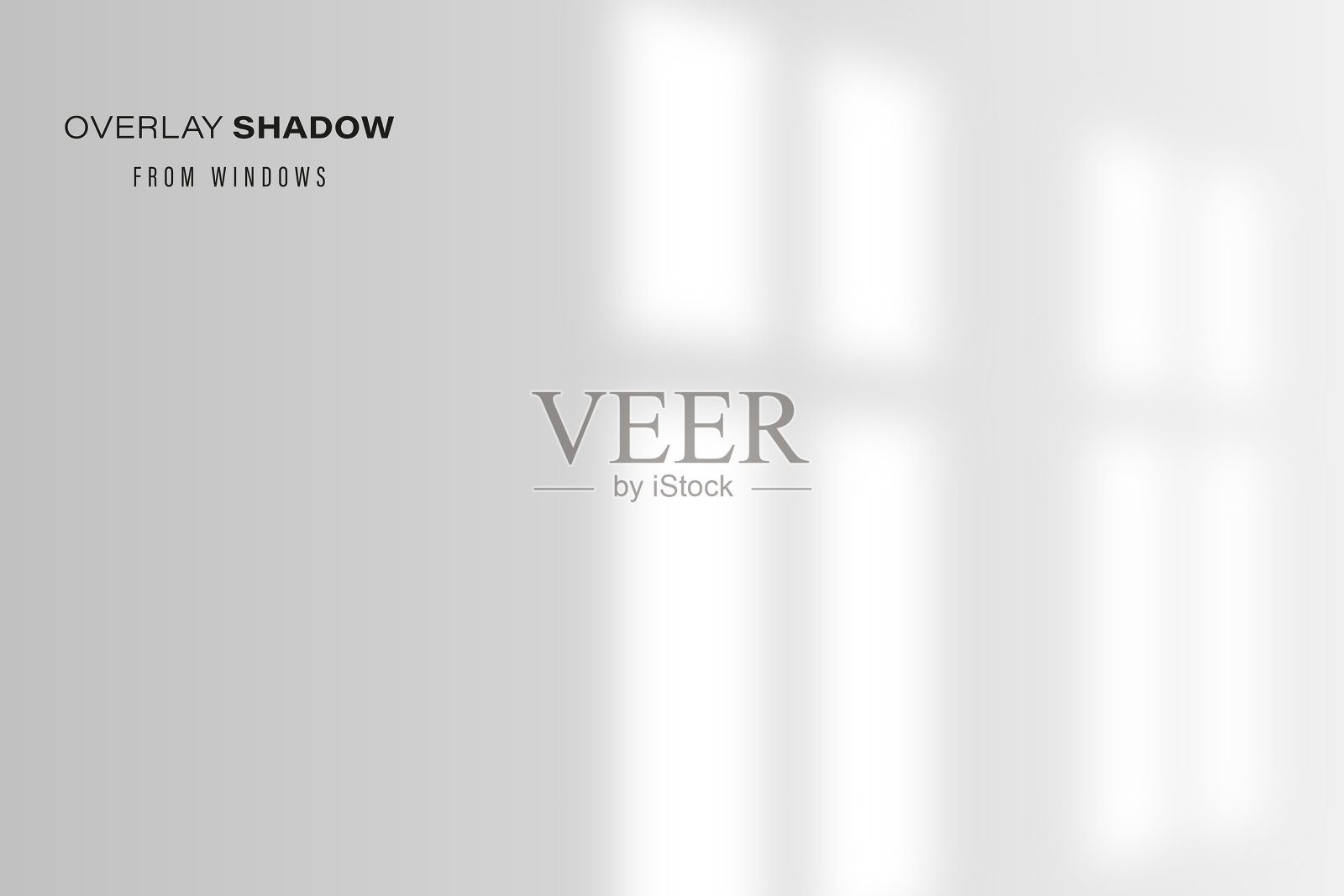 房间窗玻璃的阴影叠加效果插画图片素材