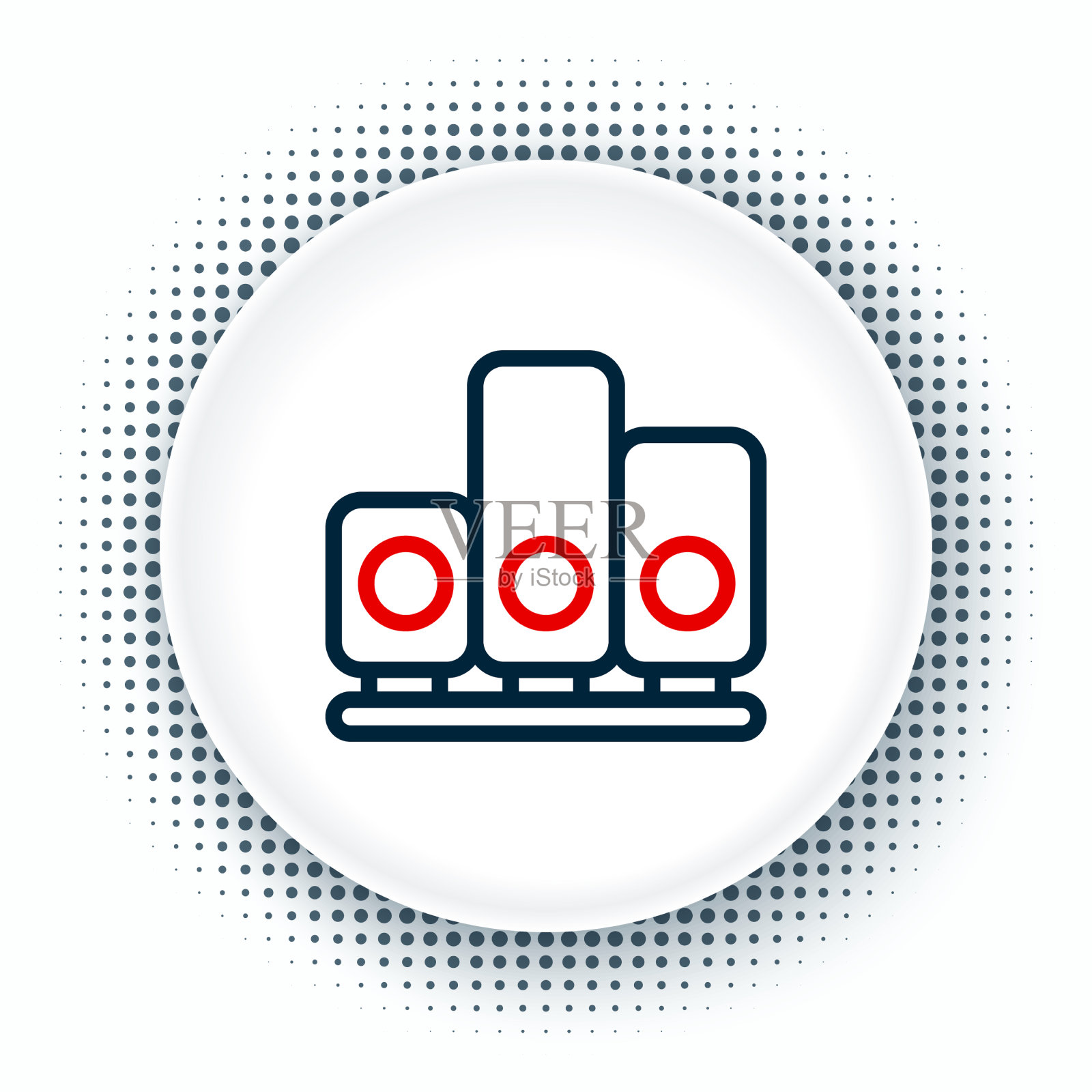 线排列星星图标孤立在白色上图标素材