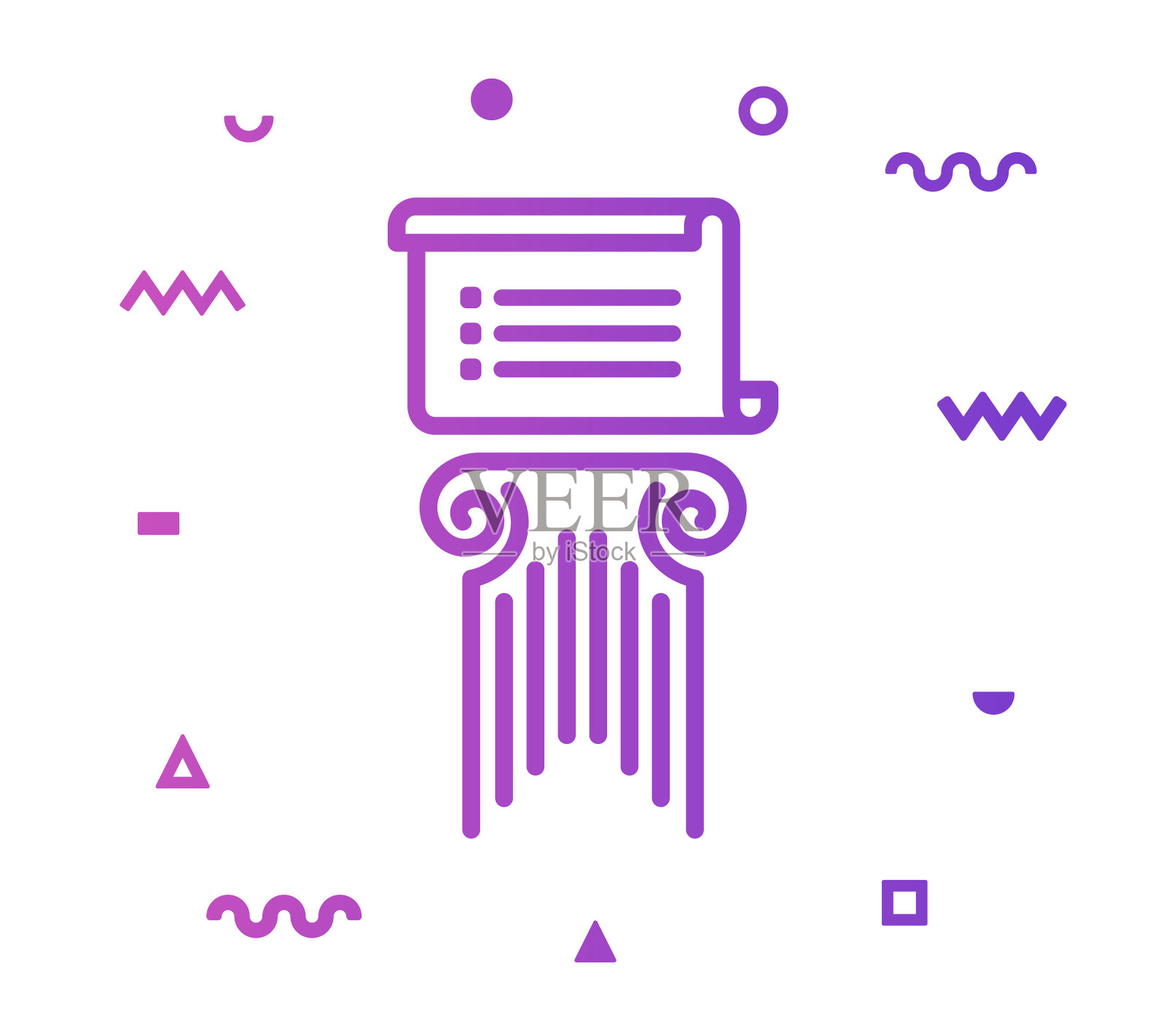 基本规律线条风格图标设计插画图片素材