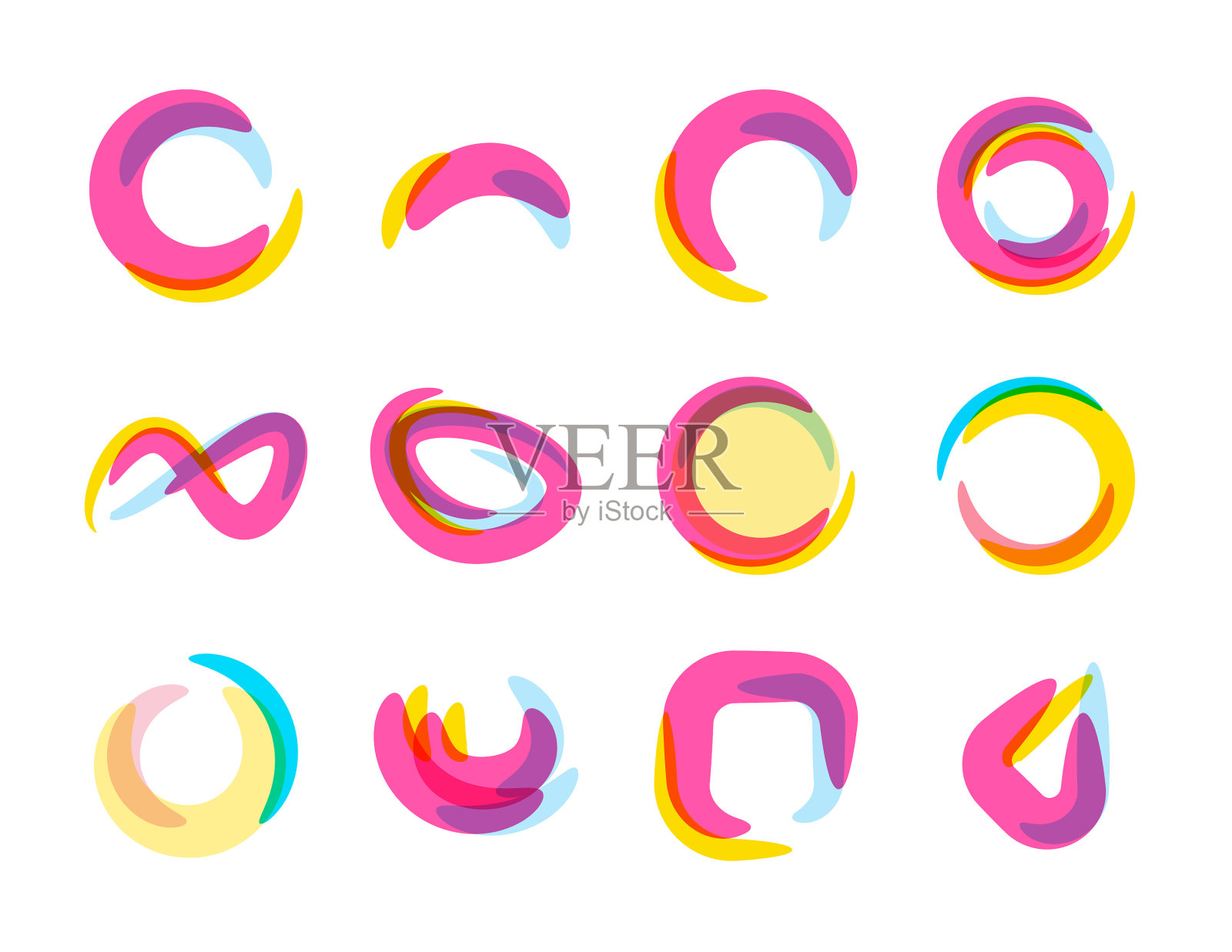 抽象图形集合插画图片素材