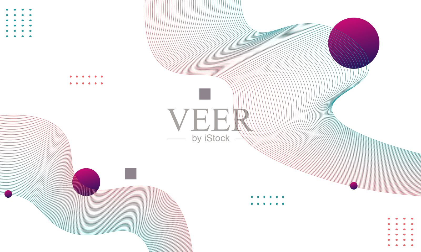 几何背景与抽象形状插画图片素材