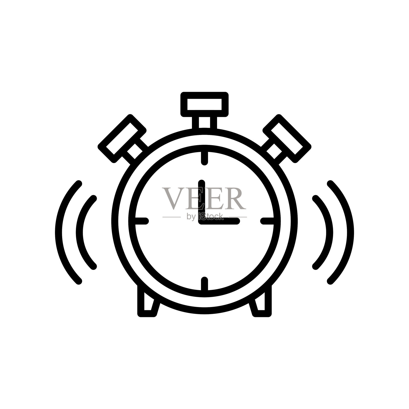 闹钟图标插画图片素材