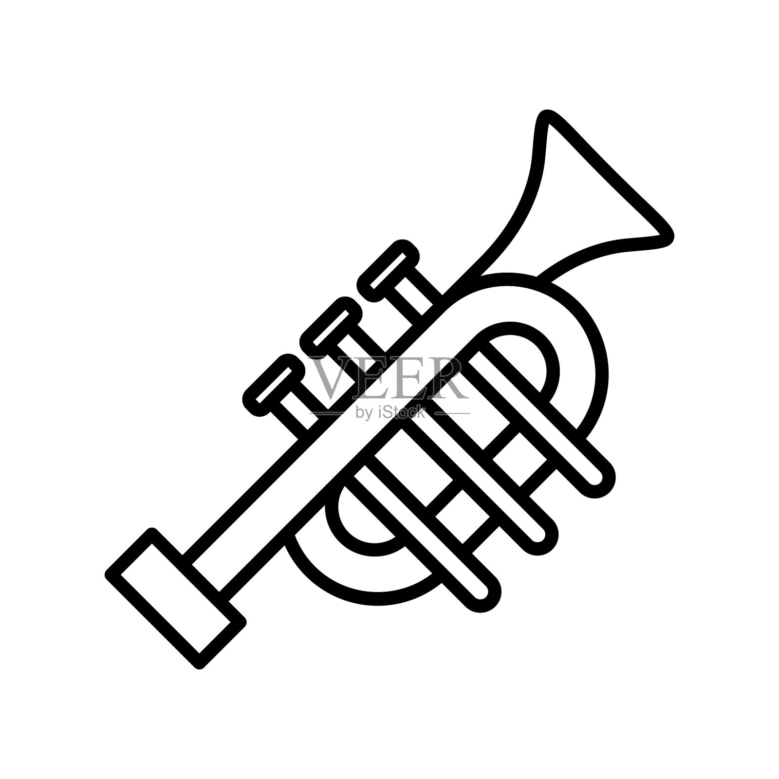 喇叭图标插画图片素材