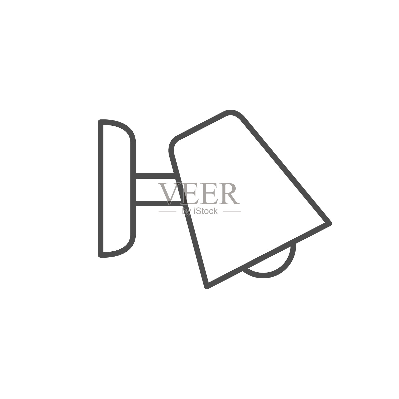 壁灯线条轮廓图标图标素材