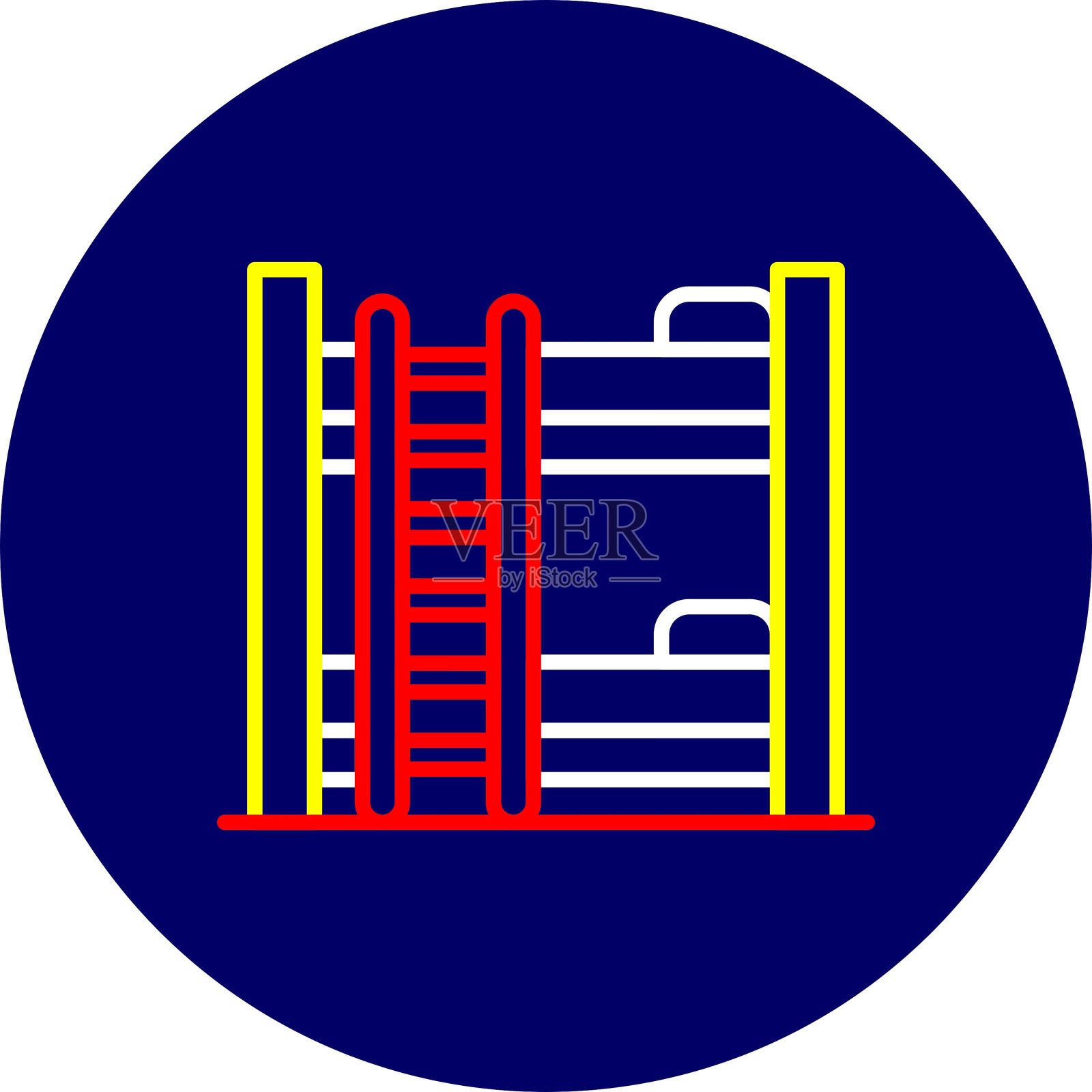 双层床图标插画图片素材