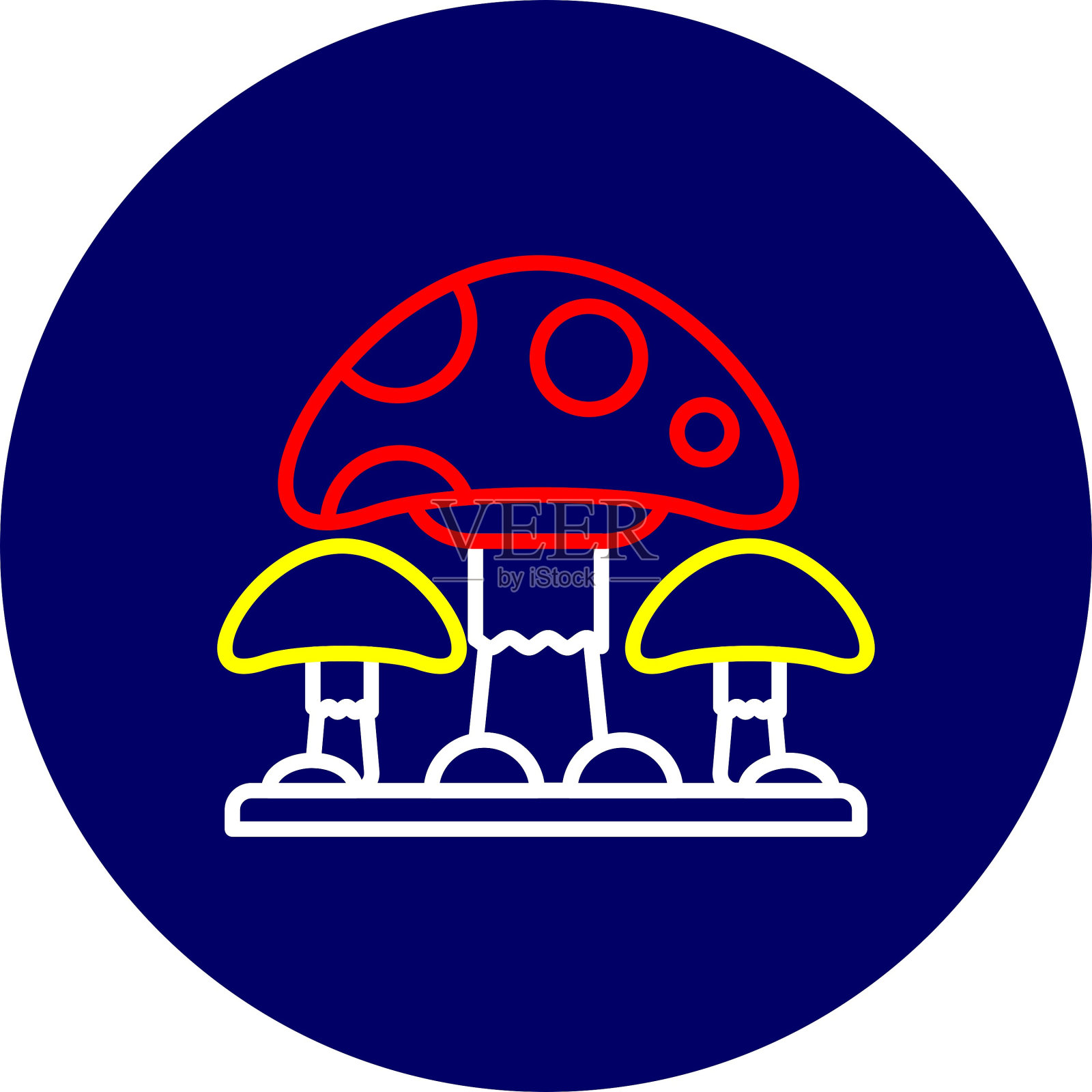 蘑菇图标插画图片素材