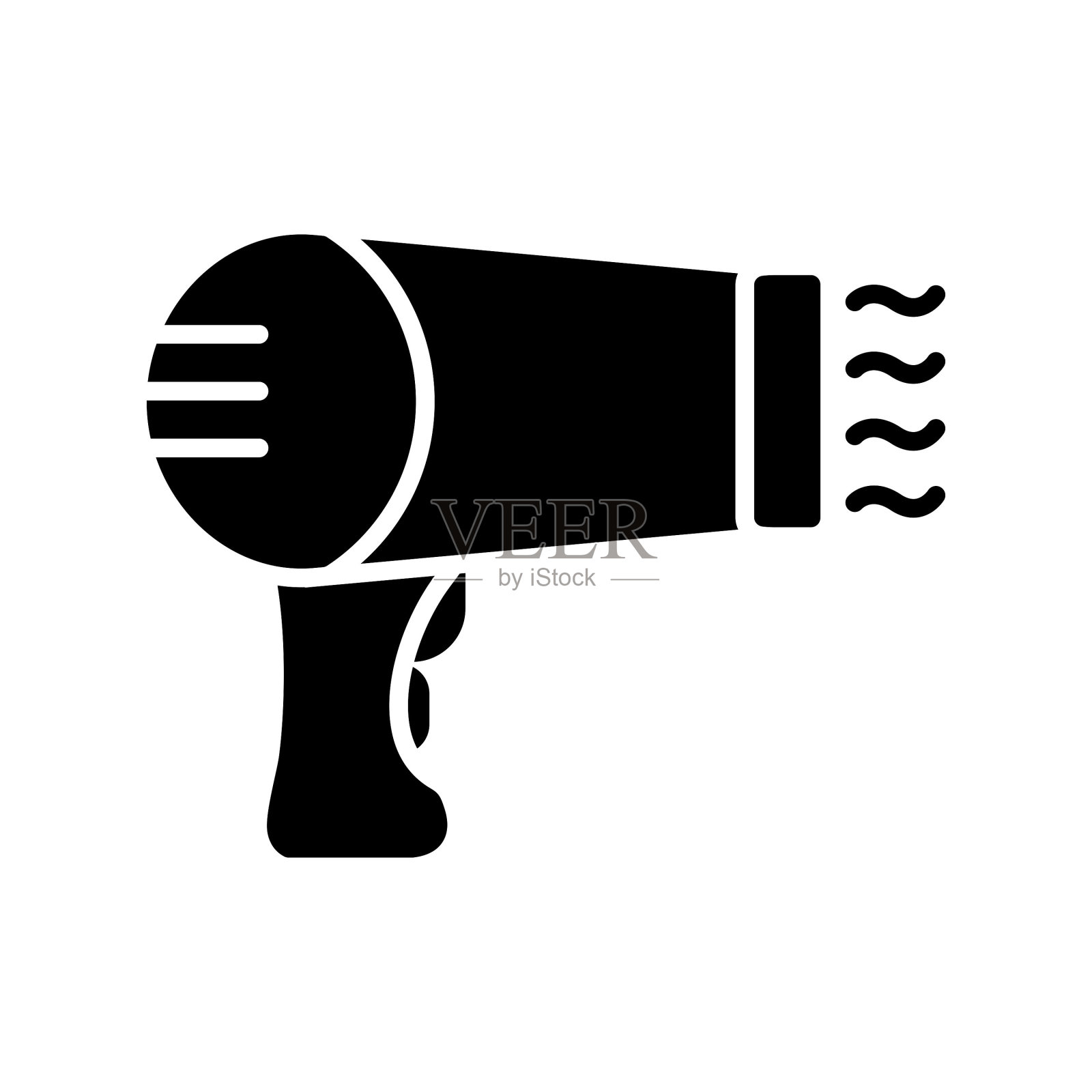 吹风机图标插画图片素材