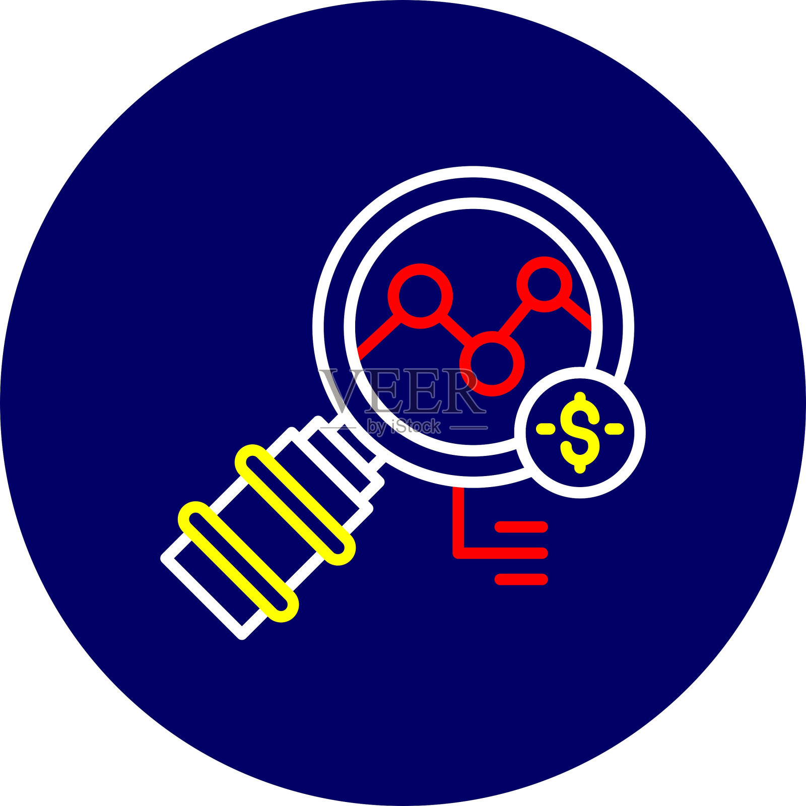 市场研究图标插画图片素材