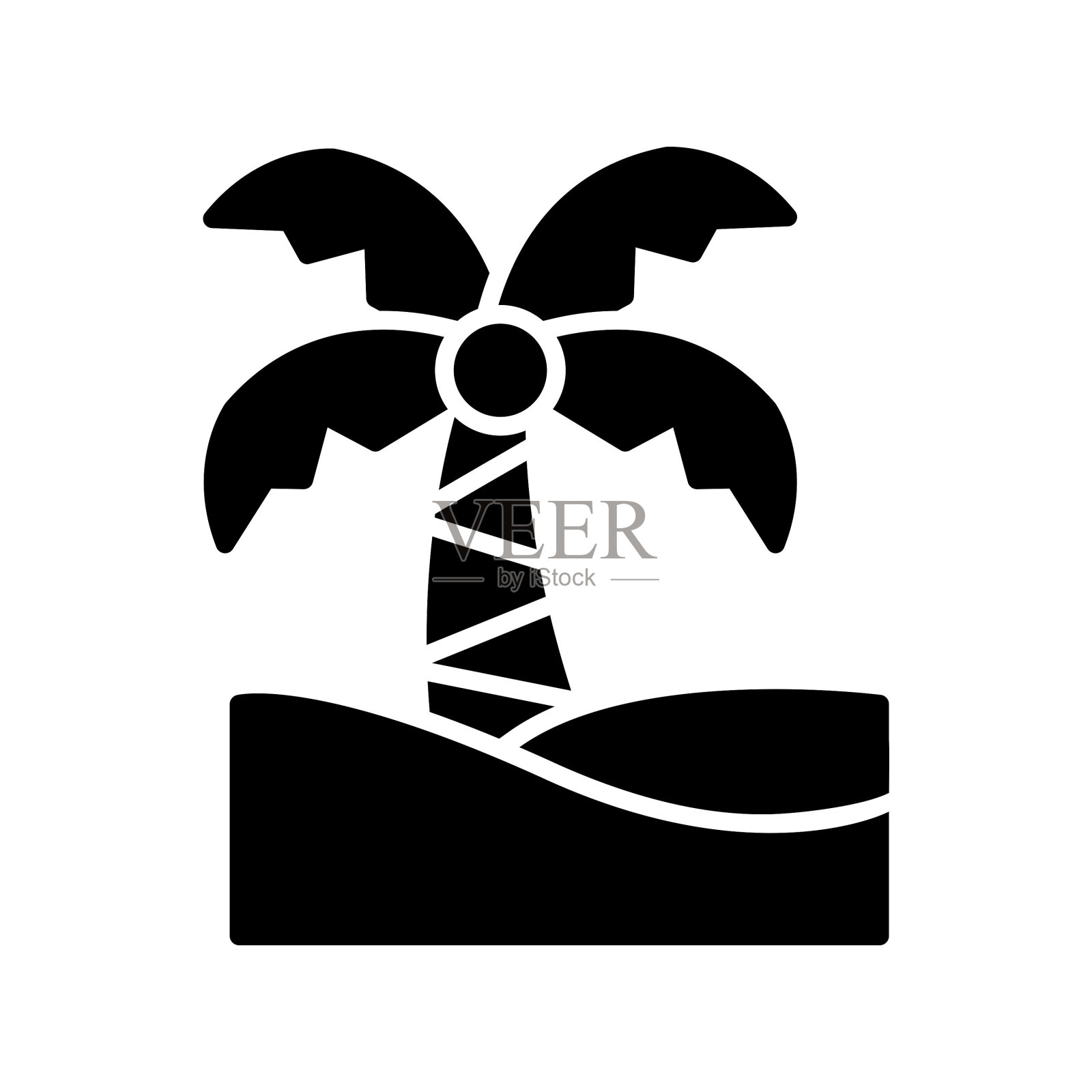 棕榈树图标插画图片素材