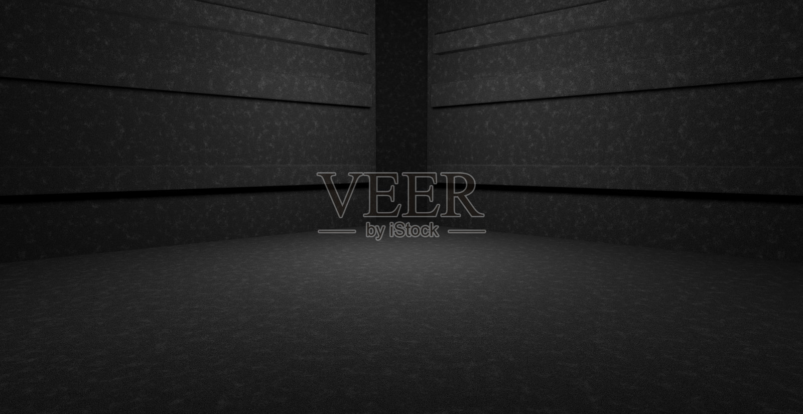 未来主义科幻小说空发光充满活力的激光展示舞台走廊走廊入口聚光灯暗蓝绿色抽象背景与空间的产品3D渲染照片摄影图片