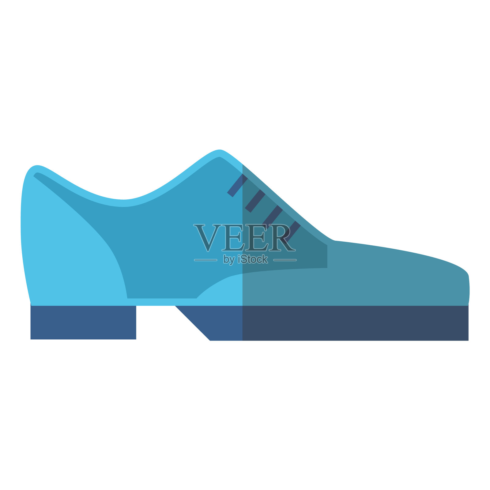 蓝鞋衣设计元素图片