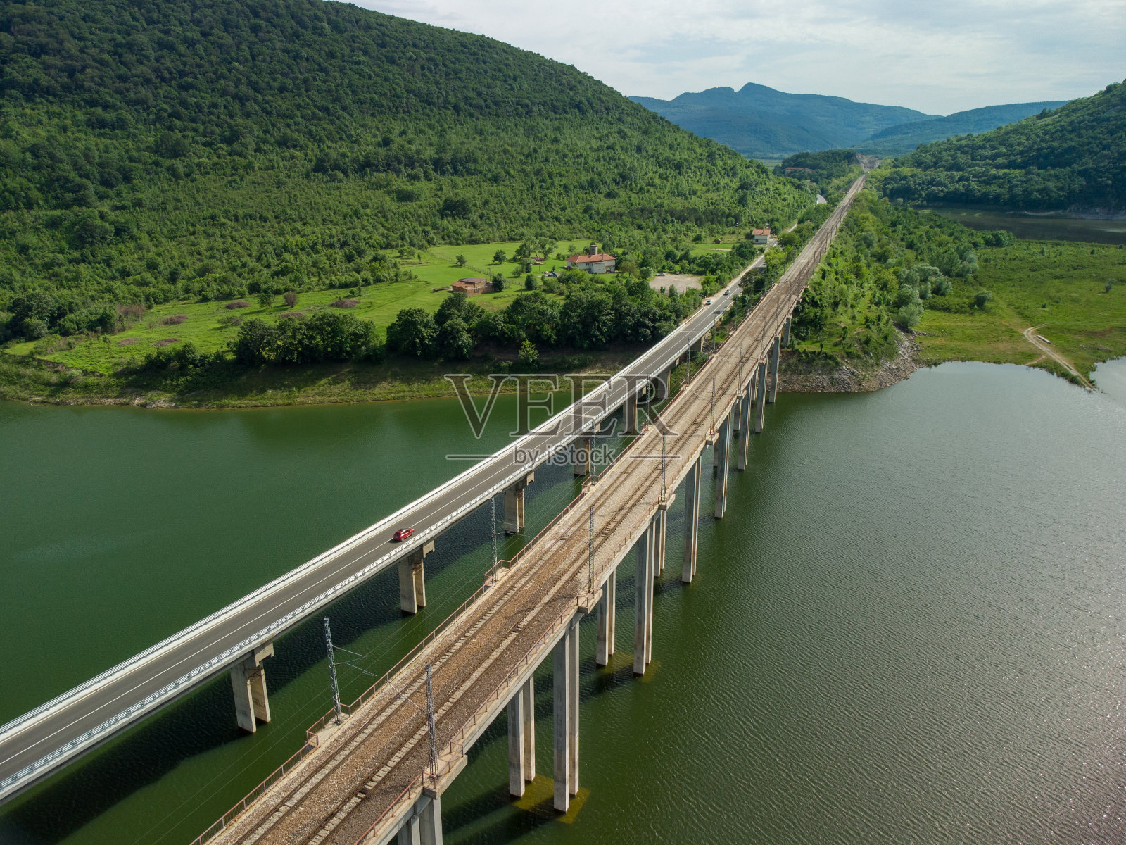 奇妙的岩石或Chudnite Skali。鸟瞰图照片摄影图片