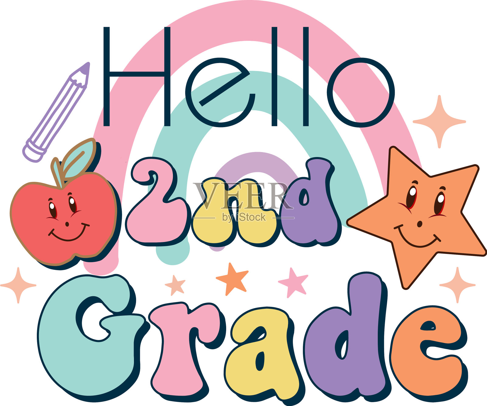 二年级同学好插画图片素材