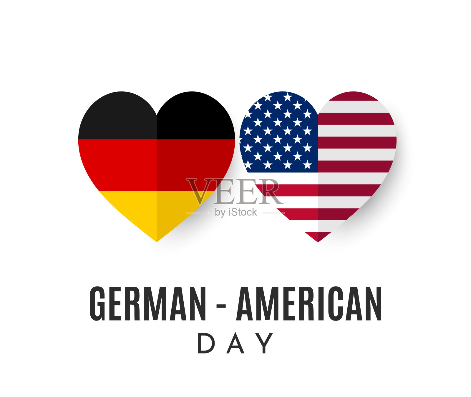 德美日海报。向量插画图片素材