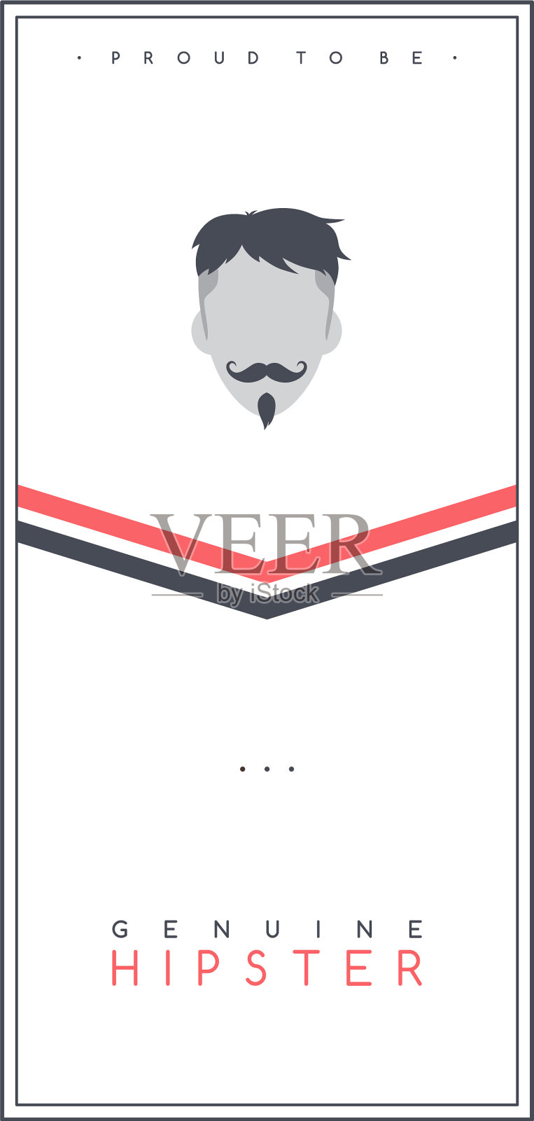 嬉皮士复古绅士社会主题传单设计模板素材