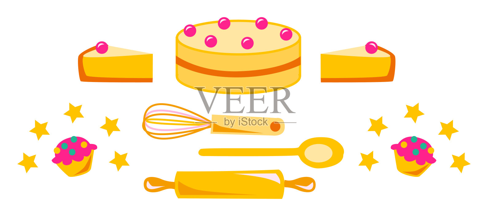 色彩斑斓的烘干设备插画图片素材