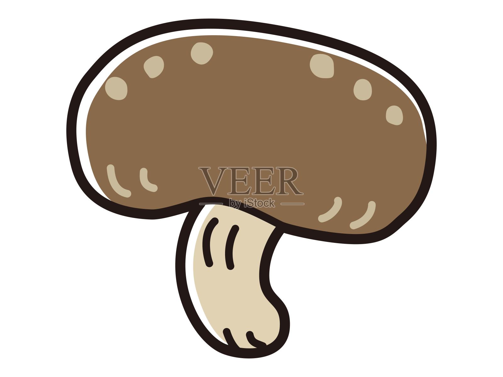 香菇人物插图插画图片素材