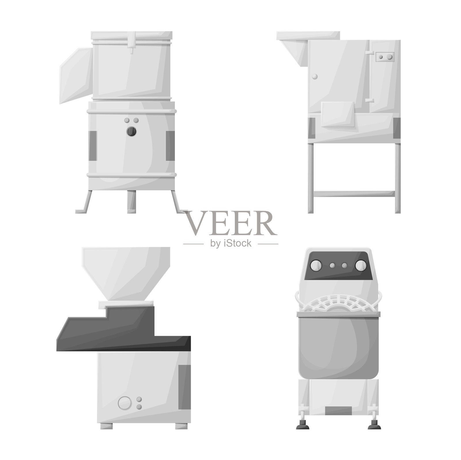 孤立物体的工业和设备标志插画图片素材