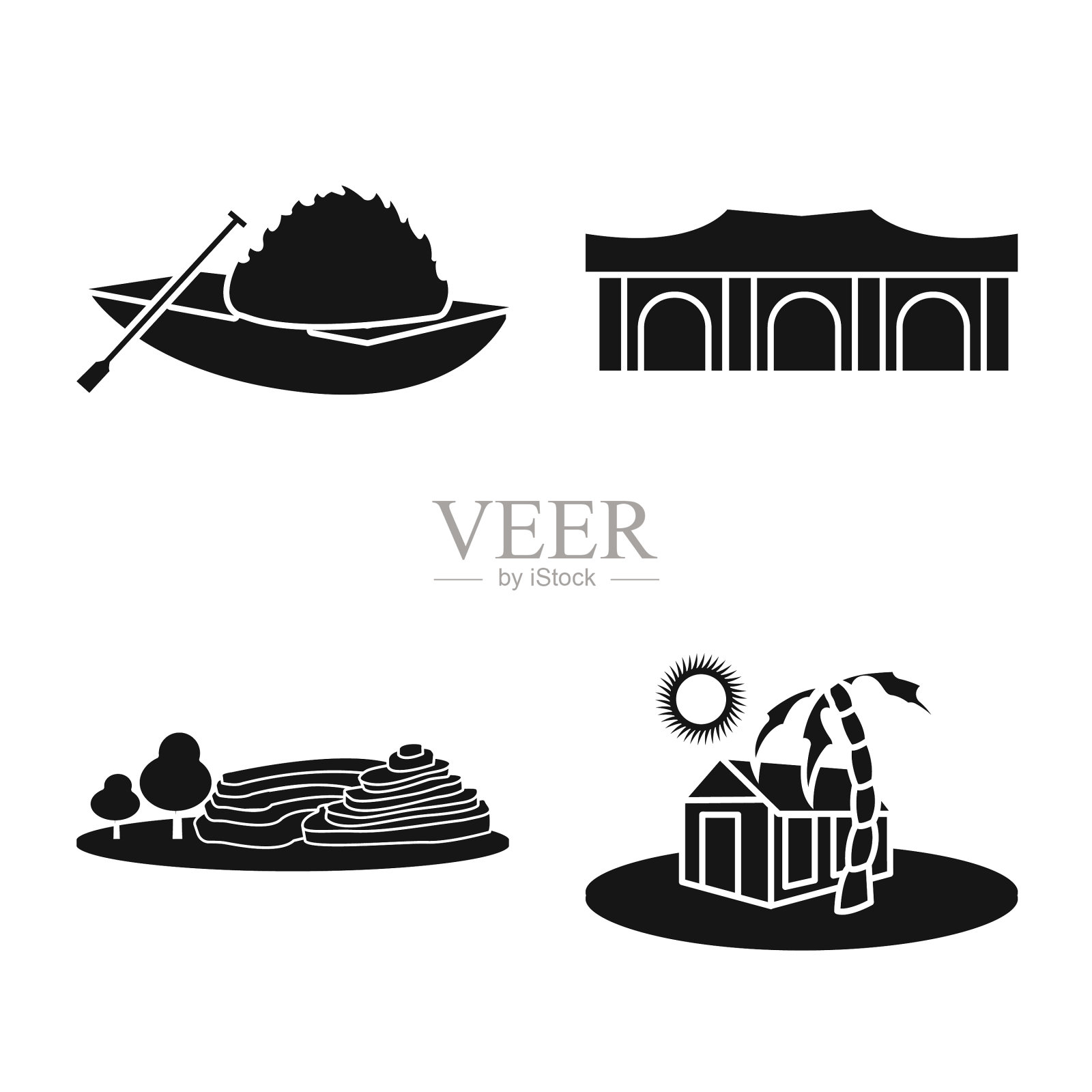 旅行和国家的象征插画图片素材