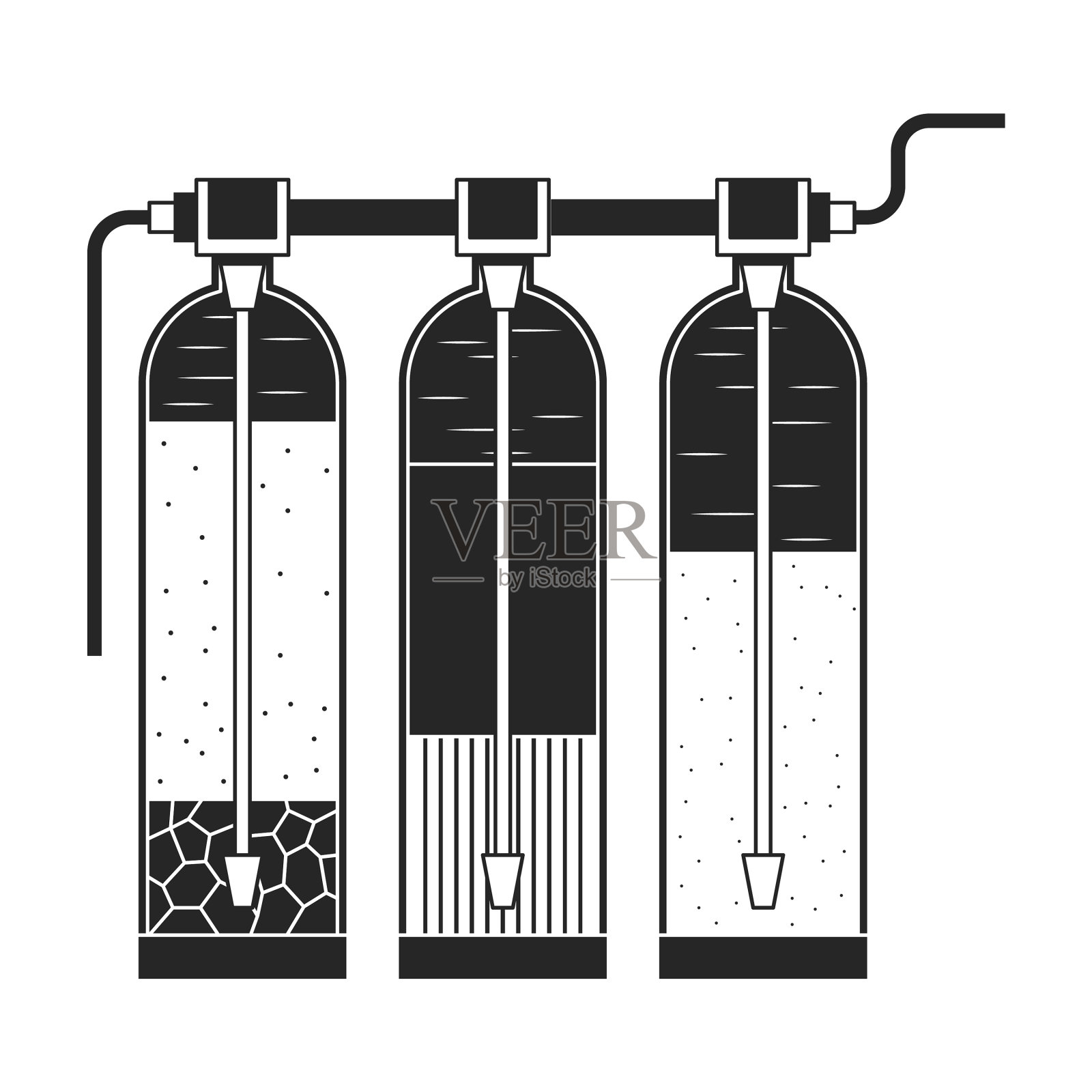 过滤器壶图标黑色图标孤立插画图片素材