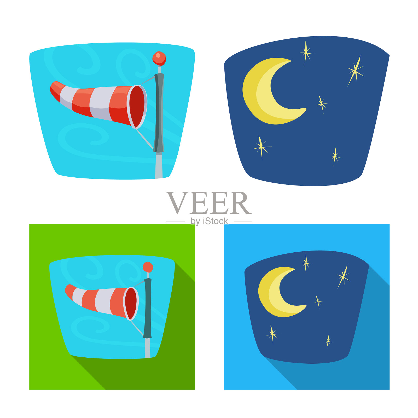 天气及气候标志图标素材